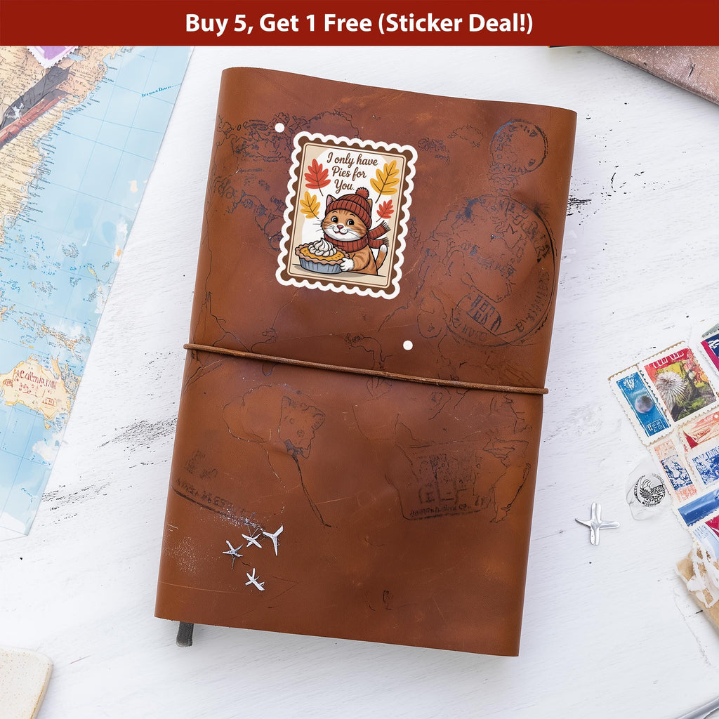 I only have pies for you Stamp Sticker, Spooky Halloween Waterproof Decal for tumbler, kindle