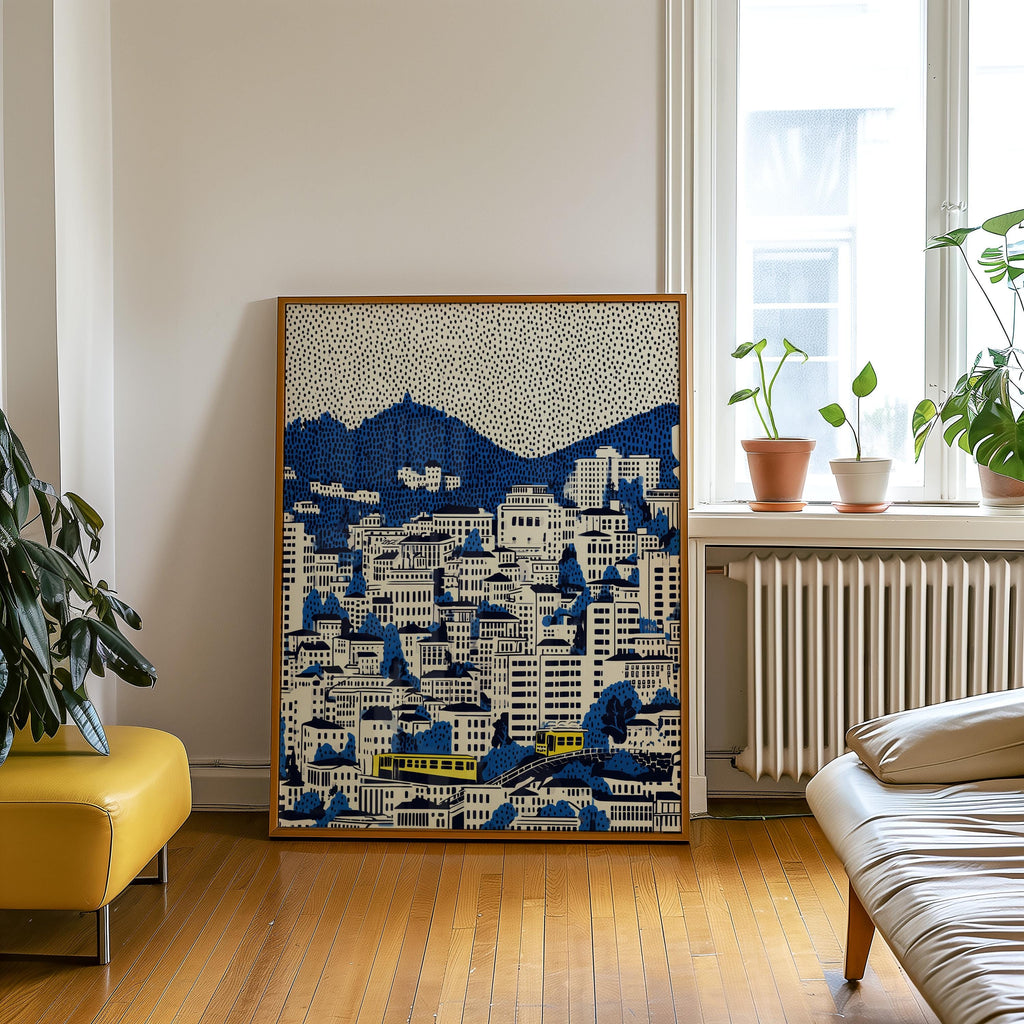 Wellington New Zealand Wall Art Print, Pop Art Modern Poster Travel gift