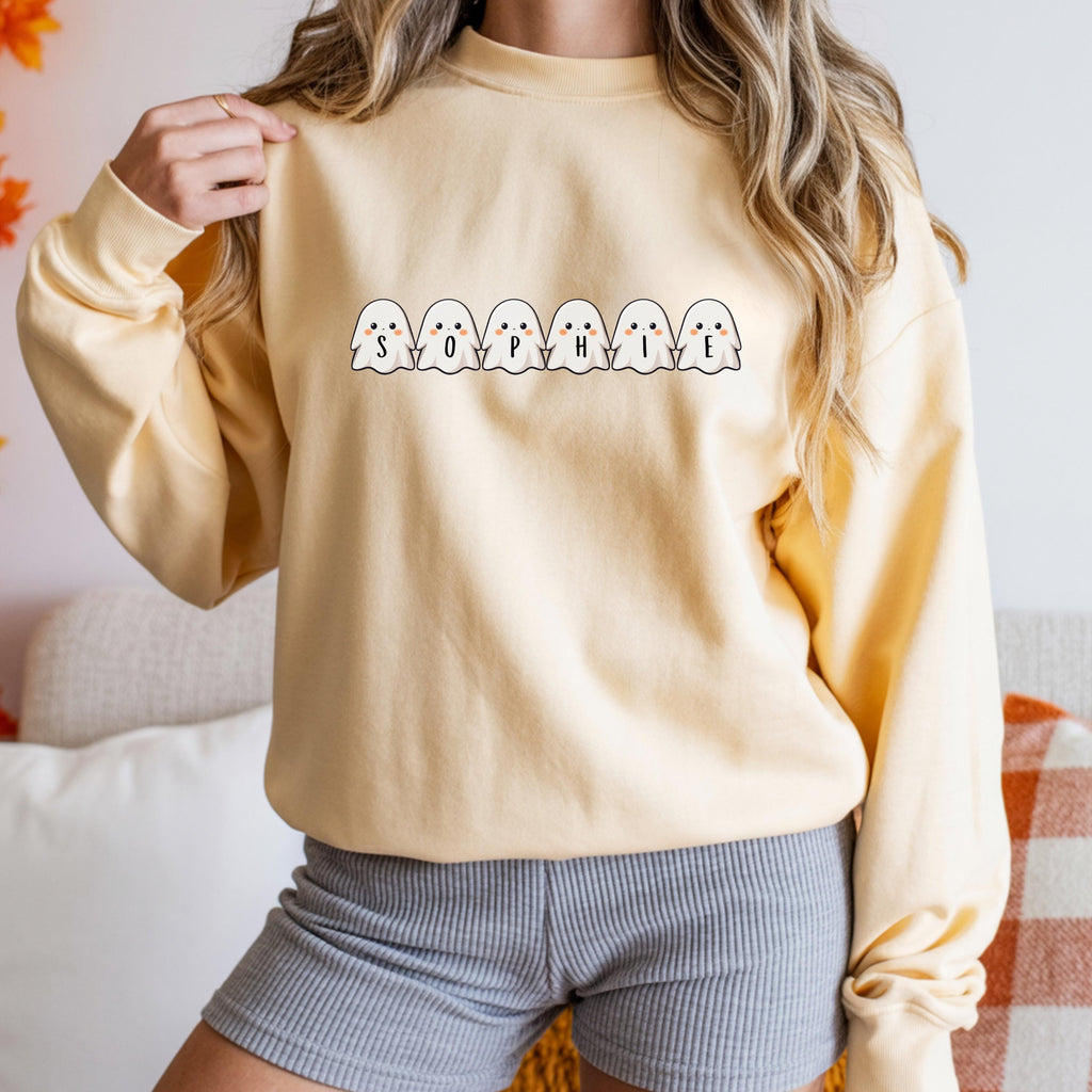 Custom Halloween Sweatshirt: Kawaii Halloween Personalized Pullover