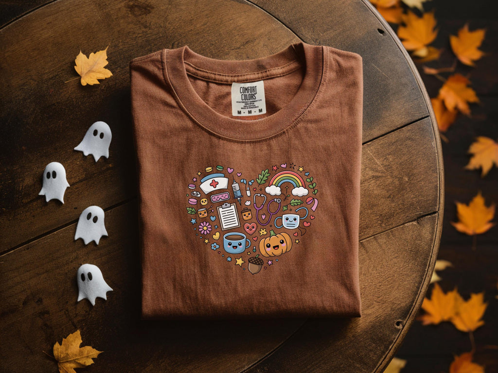 Spooky Ghost Nurse Halloween Sweatshirt: Medical Staff Costume