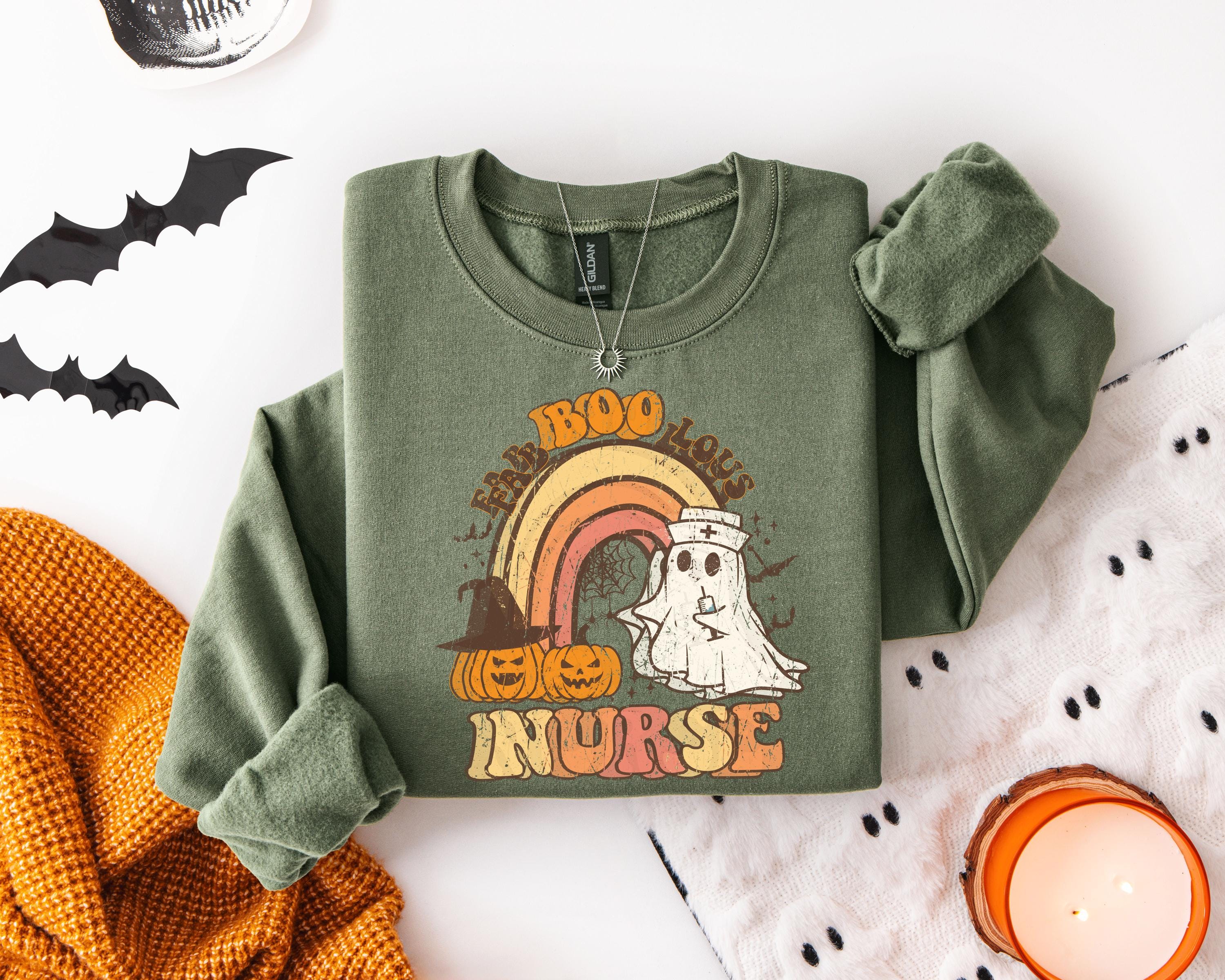 Faboolous Nurse Halloween Sweatshirt Gift For Nurse Life, Nurse ER Crew Shirt, Nurse Health Professional Shirt Vintage style