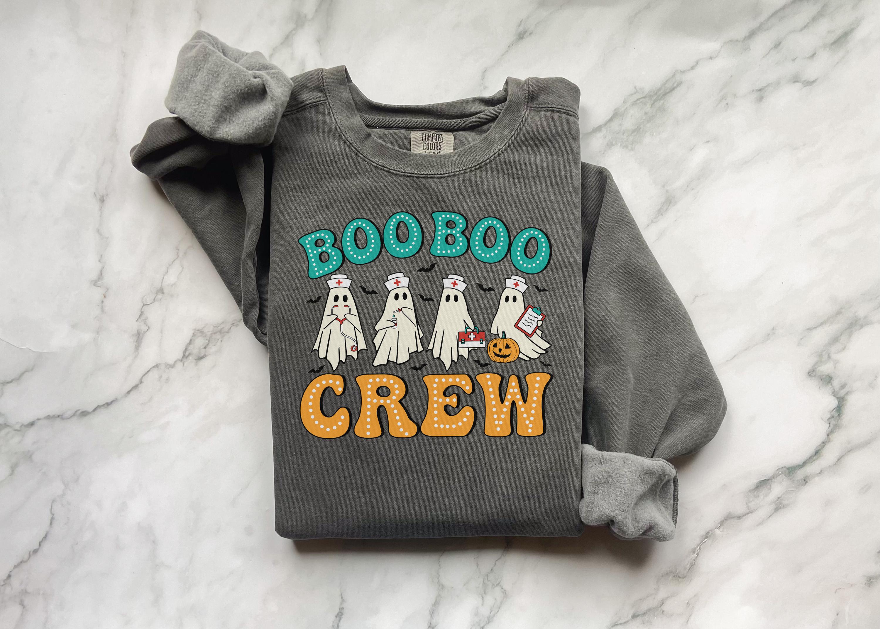Boo Boo Crew Nurse Shirt For Halloween Season, Cute Scary desgin, Gift Idea for Nurse & healthcare crew
