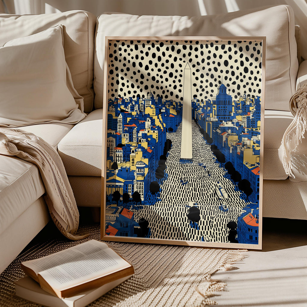 Buenos Aires Argentina Wall Art Print, Pop Art Modern Poster Travel gift