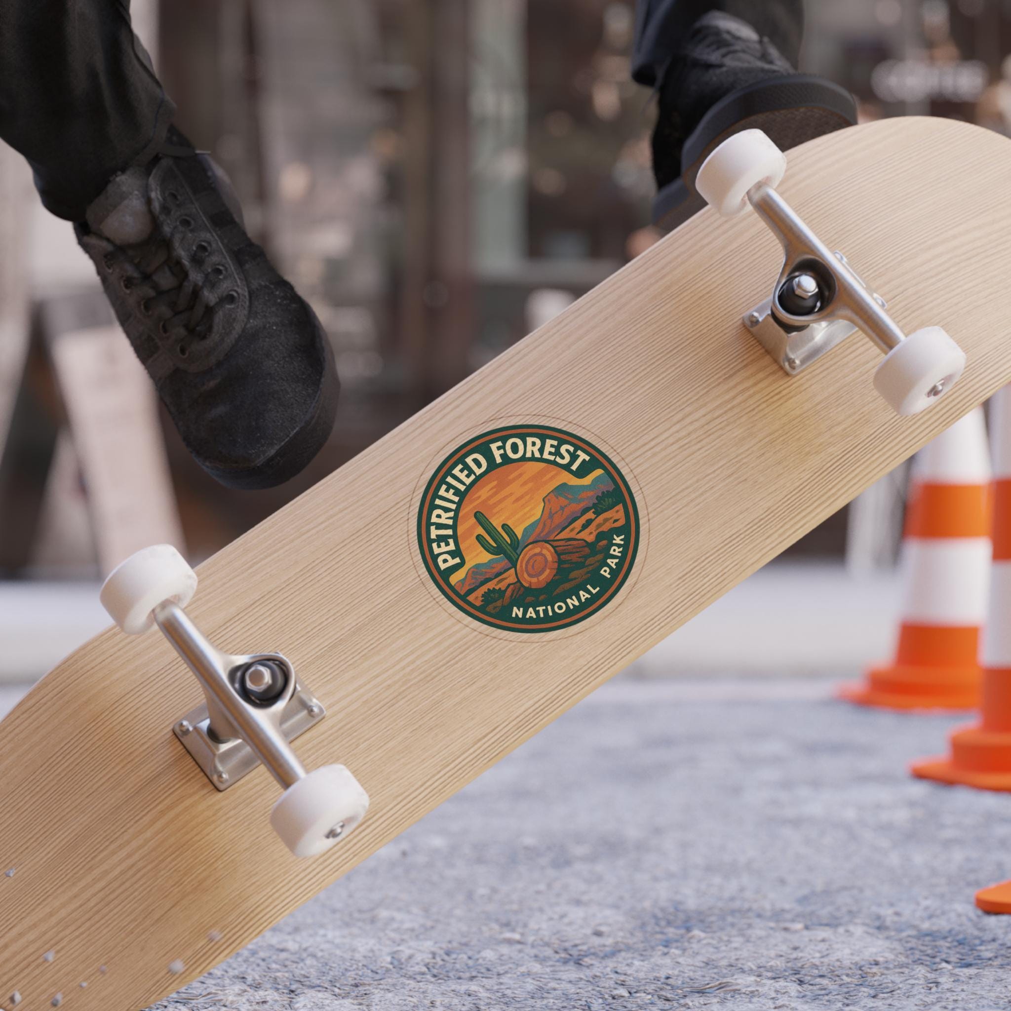 Petrified Forest National Park Car Sticker, Retro Vinyl Decal Bumper Sticker, Vintage Waterproof Camping