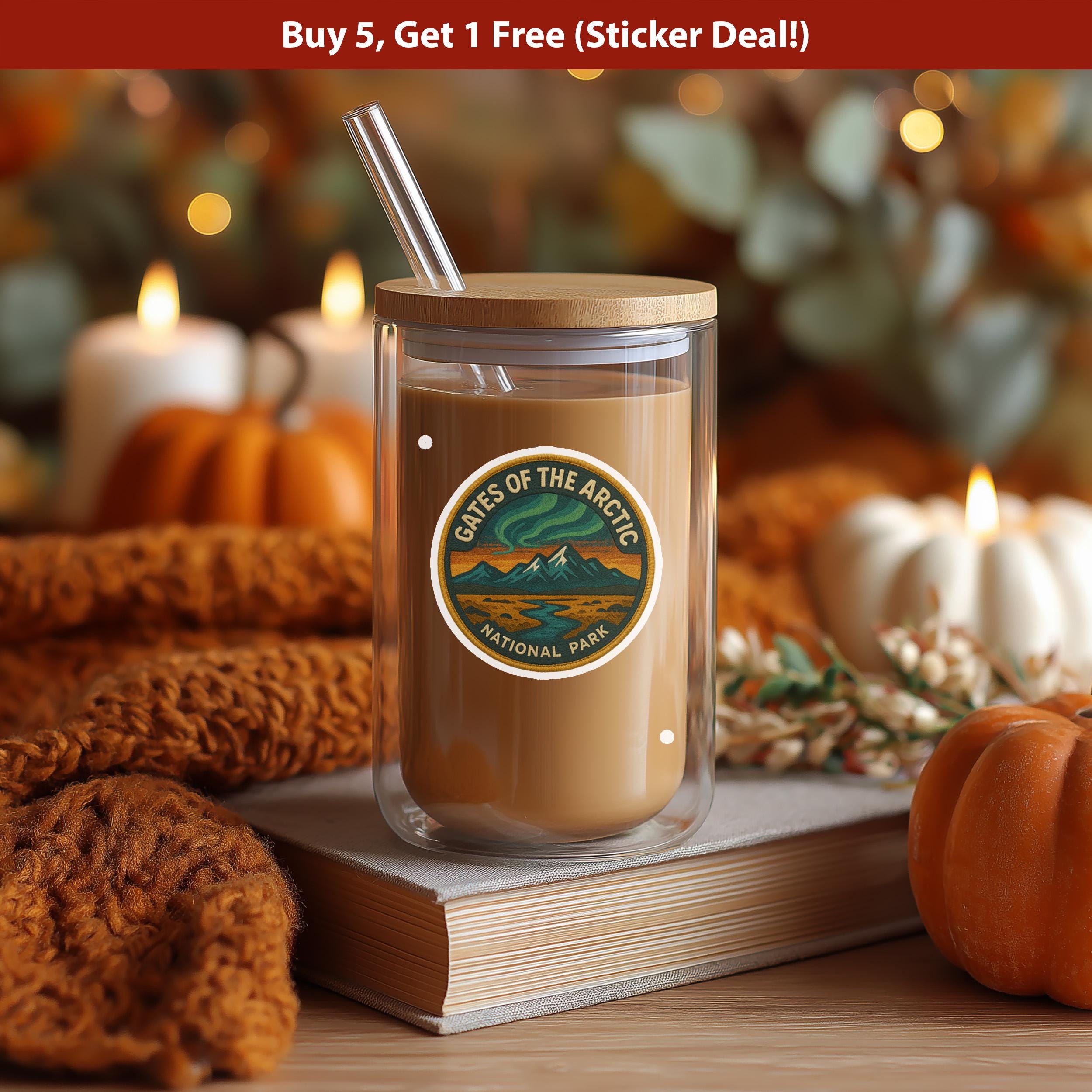 Gates of Arctic National Park Sticker, Retro Vinyl Waterproof Decal, Vintage USA Travel Collection