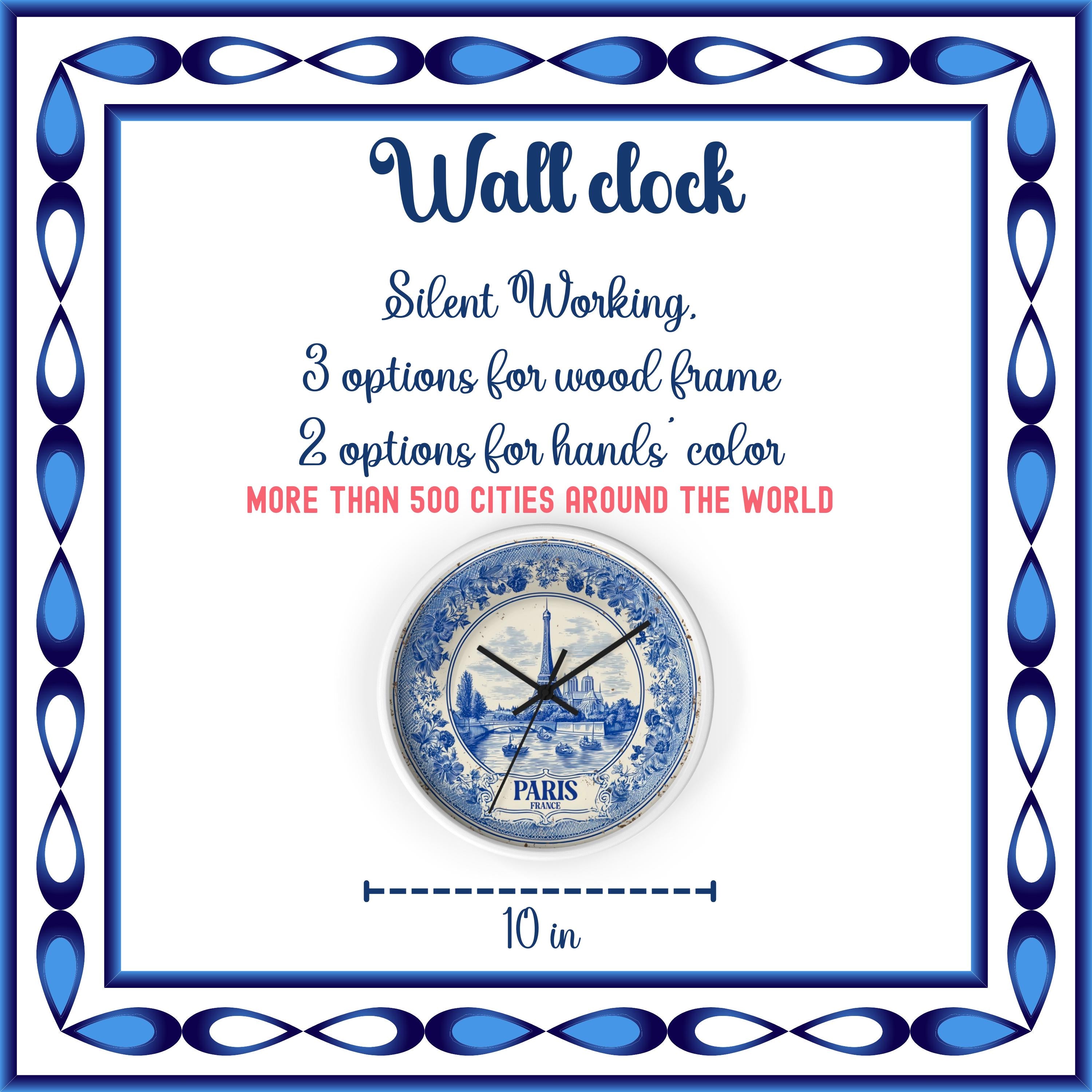 New York Wall Clock Vintage Van Gogh Starry Night NYC Home Gift