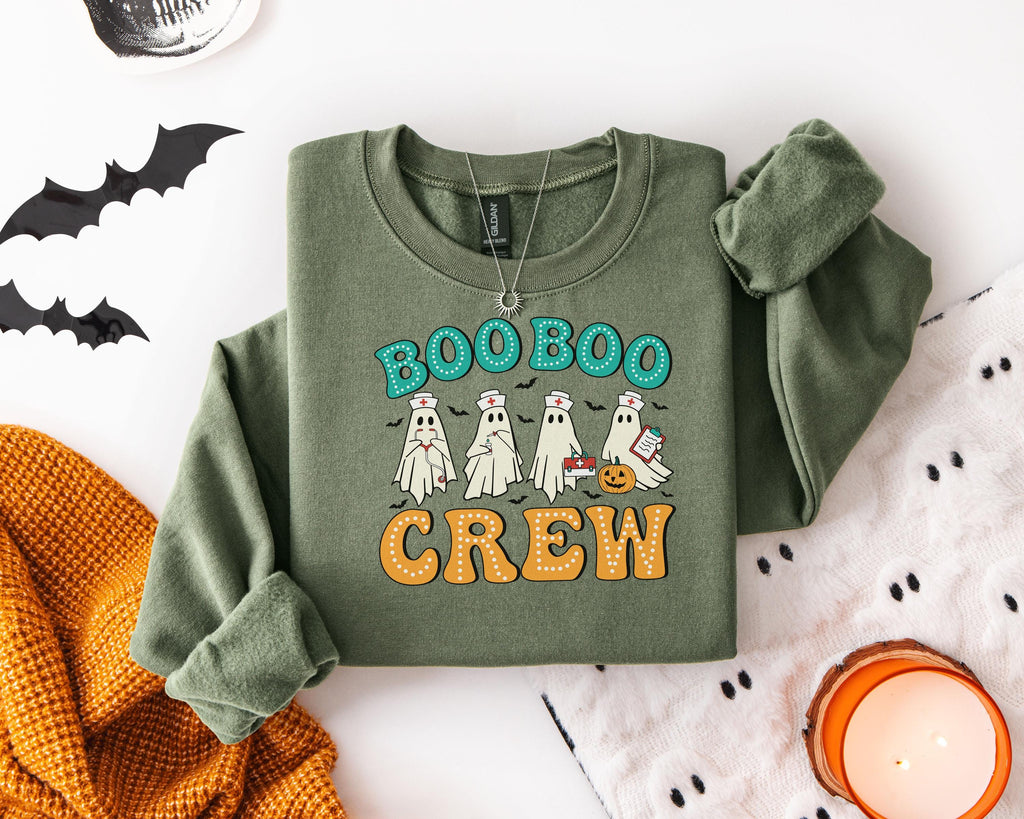 Boo Boo Crew Nurse Shirt For Halloween Season, Cute Scary desgin, Gift Idea for Nurse & healthcare crew