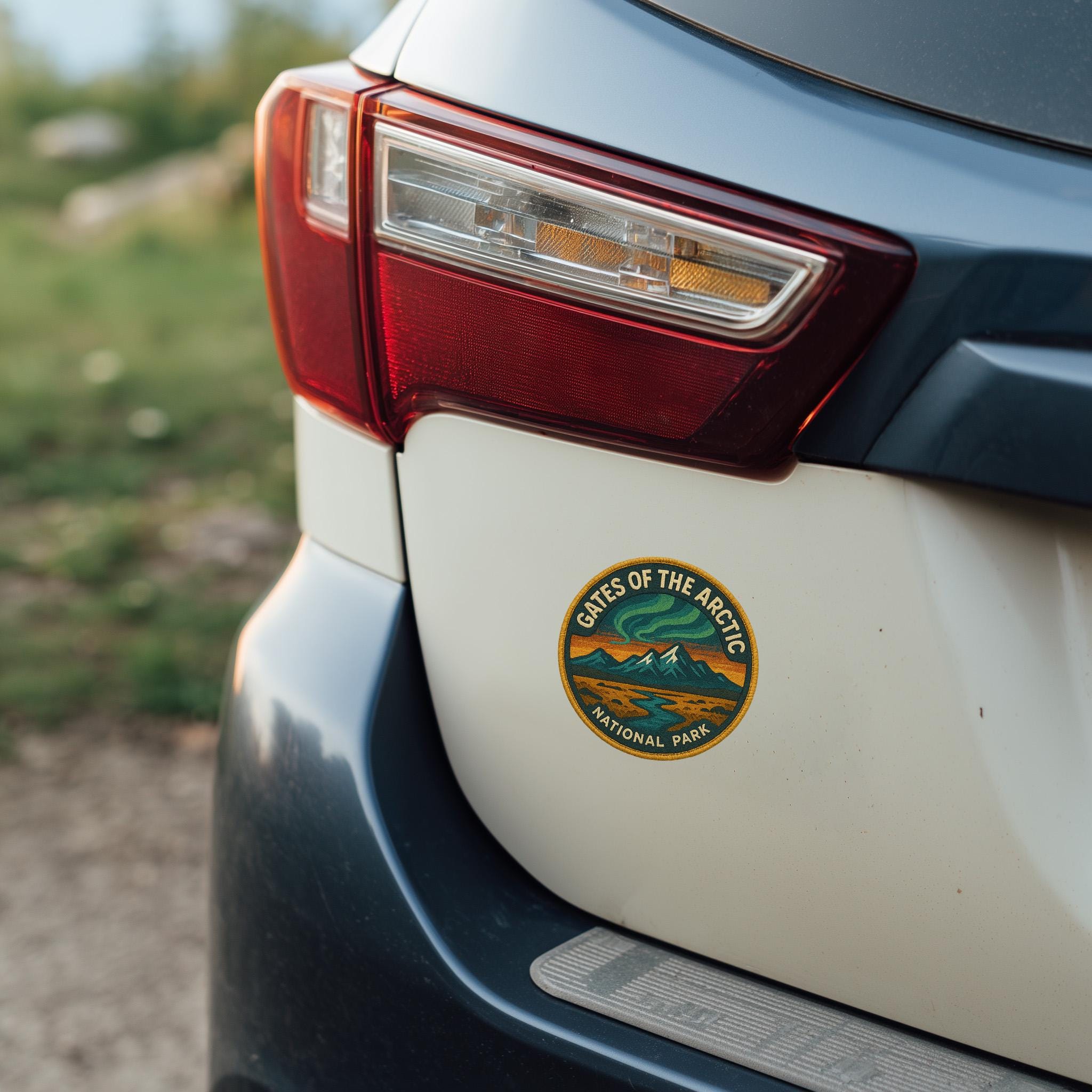 Gates of Arctic National Park Car Sticker, Retro Vinyl Decal Bumper Sticker, Vintage Waterproof Camping