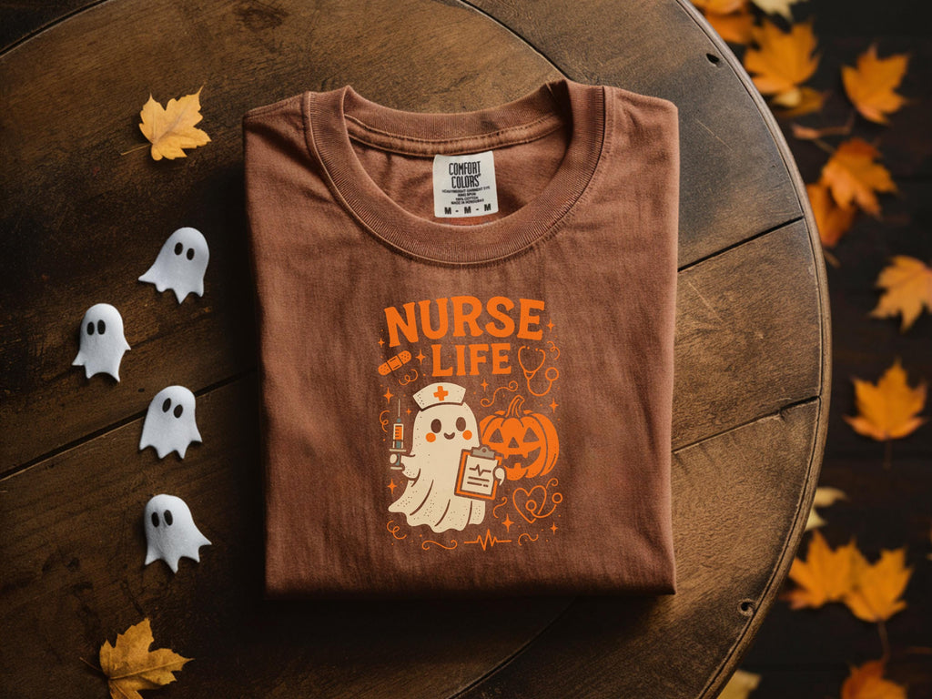 Nurse Life Halloween Cute Retro shirt, Spooky Fall Sweatshirt, Cozy Autumn Apparel, Gift for Nurse and healthcare workers