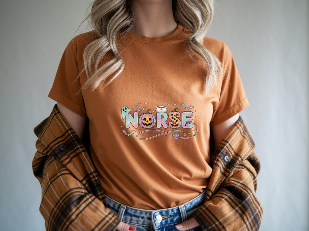 Spooky Ghost Nurse Sweatshirt: Halloween Boo Crew Medical Gift