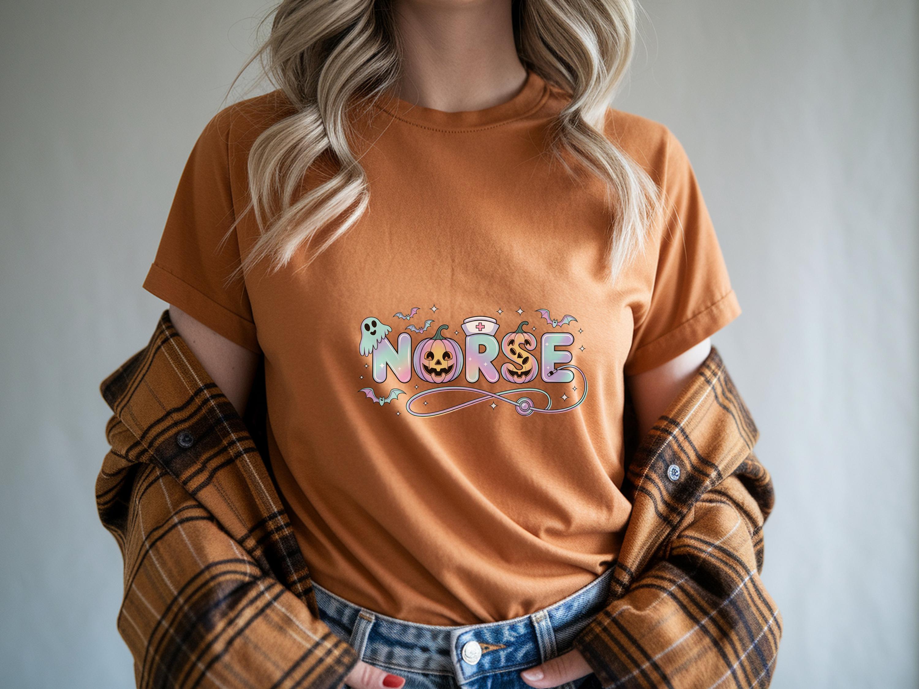 Spooky Ghost Nurse Sweatshirt: Halloween Boo Crew Medical Gift