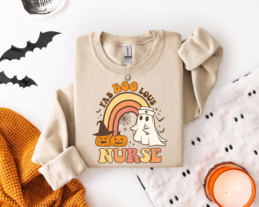 Halloween Nurse Sweatshirt, Spooky Season Graphic Tee