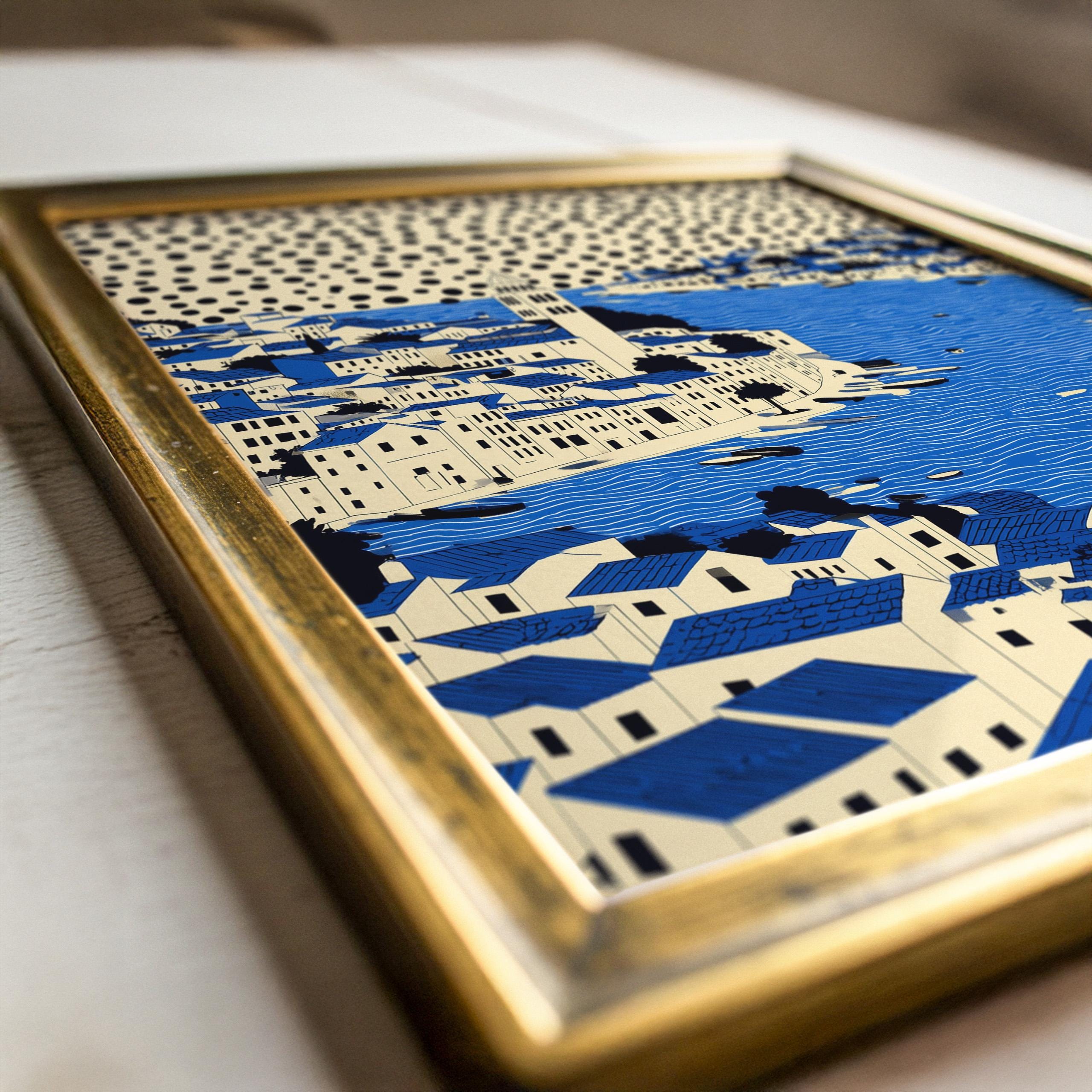 Split Croatia Wall Art Print, Pop Art Modern Large Size Poster Travel Gift Canvas