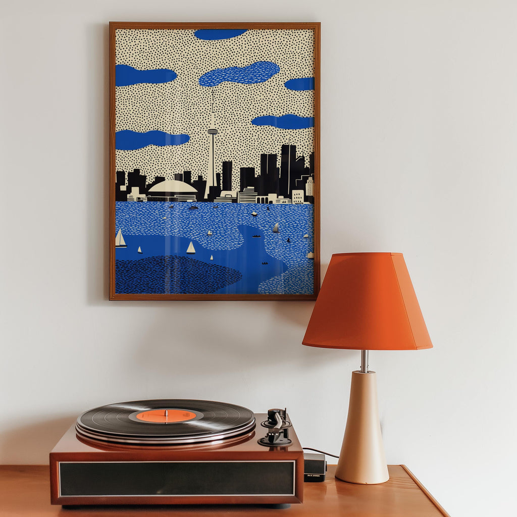 Toronto Canada Wall Art Print, Pop Art Modern Poster Japanese Travel Gift Canvas