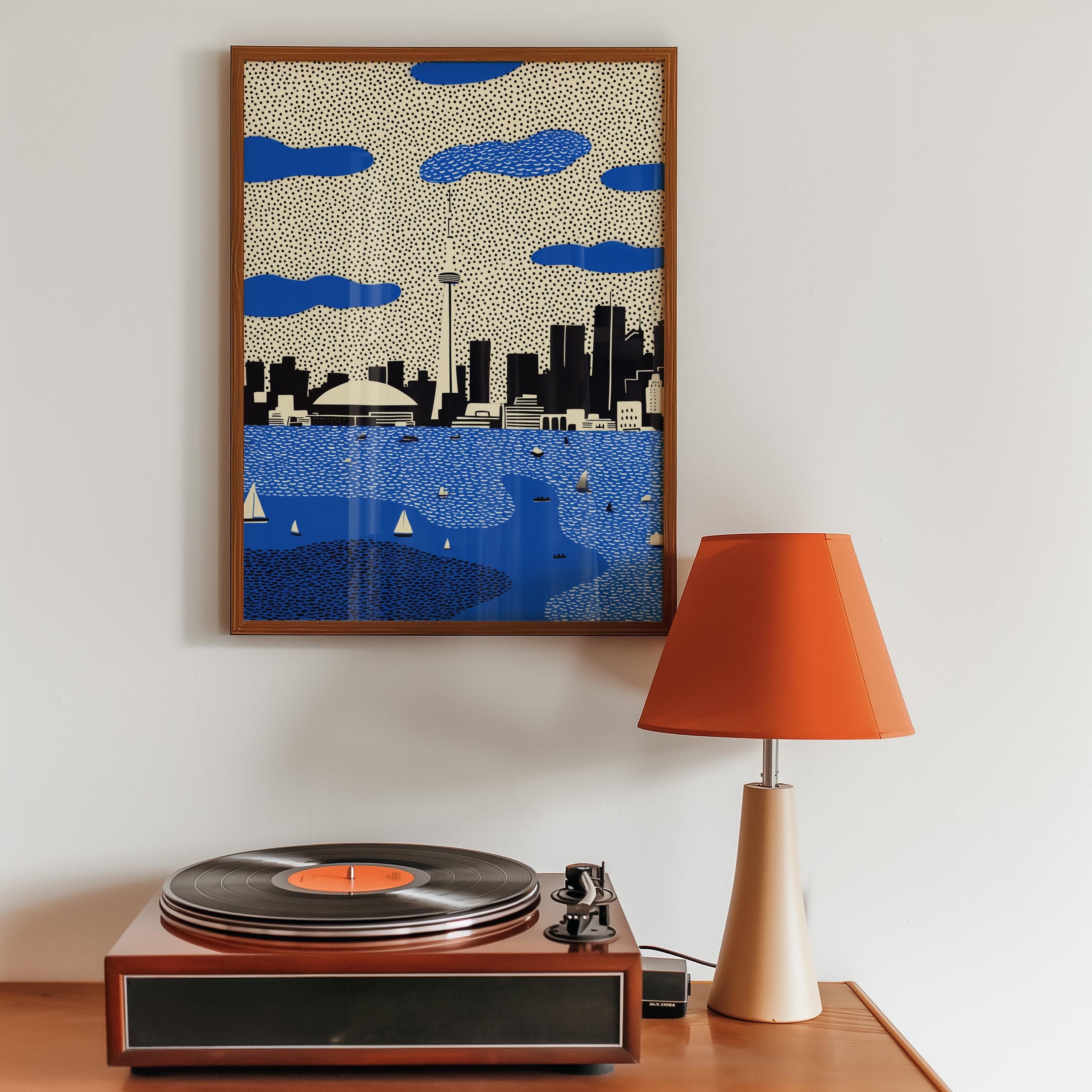 Toronto Canada Wall Art Print, Pop Art Modern Poster Japanese Travel Gift Canvas