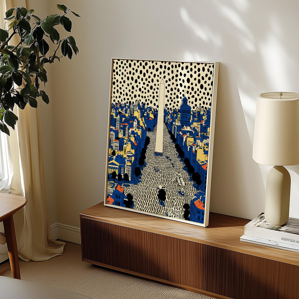 Buenos Aires Argentina Wall Art Print, Pop Art Modern Poster Travel gift