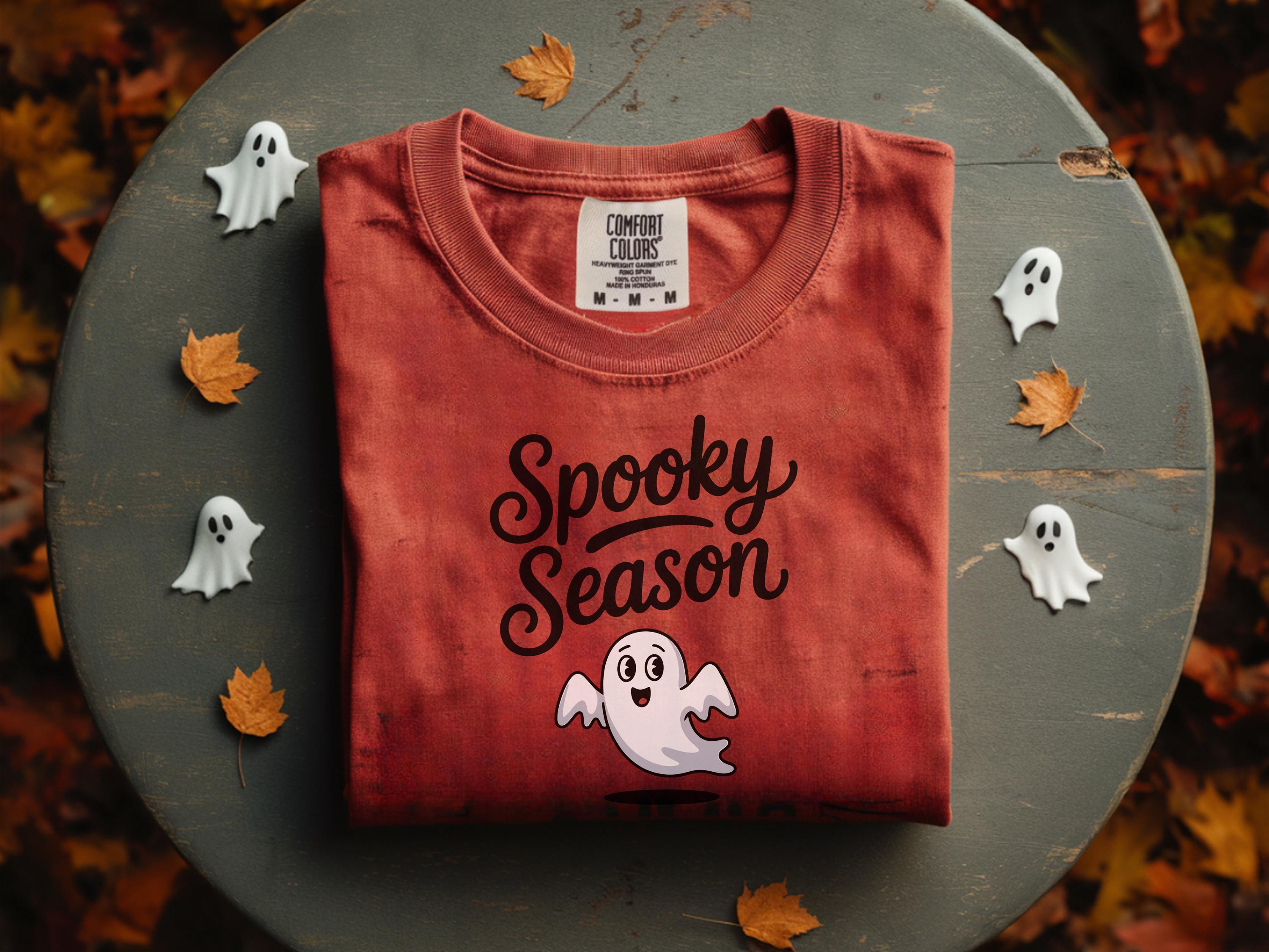 Spooky Season Halloween Sweatshirt, Cute Ghost Fall Top, Cozy Autumn Pullover, Funny Creepy Retro Apparel for October, Unique Gift for Her