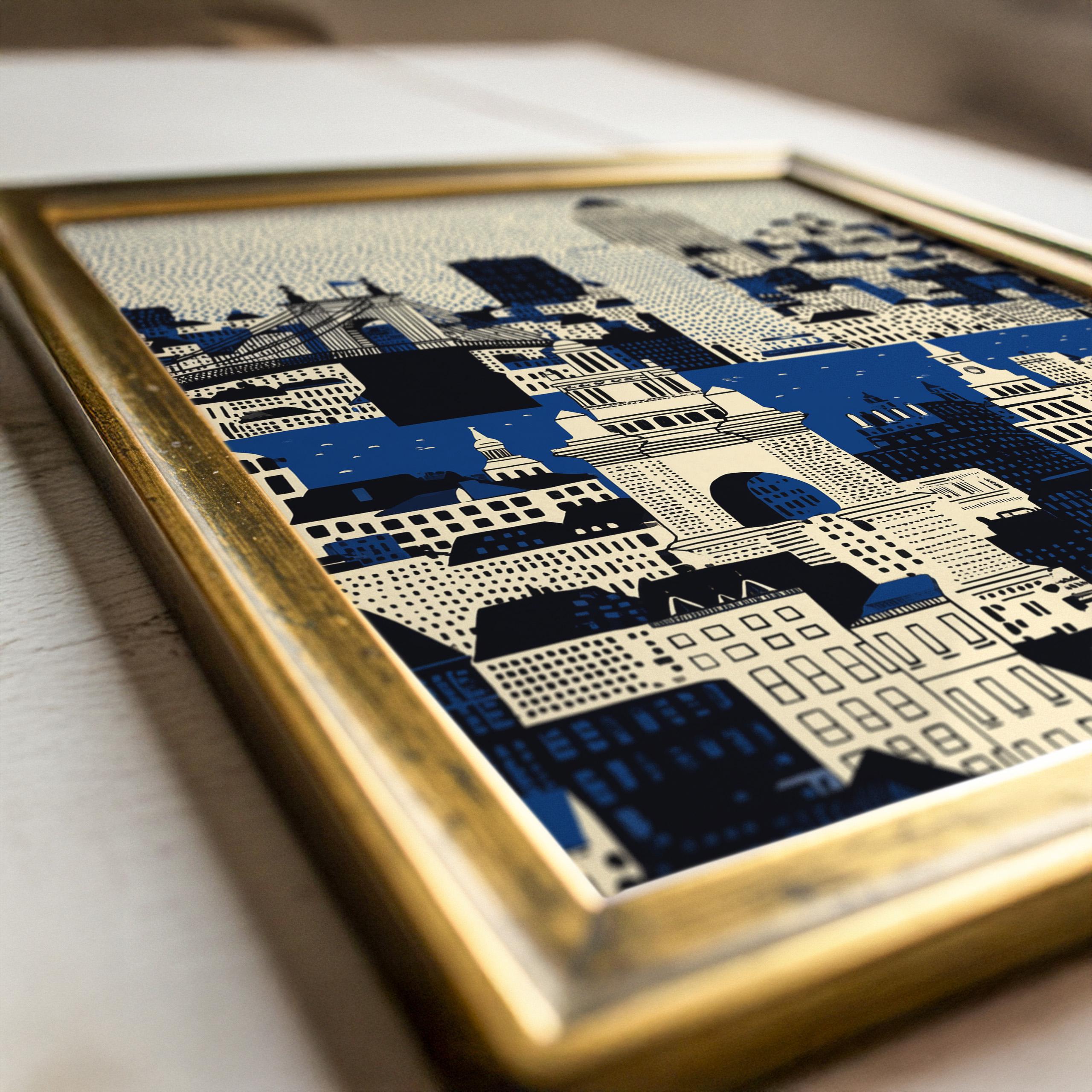 Cincinnati Ohio Wall Art Print, Pop Art Modern Poster Travel gift