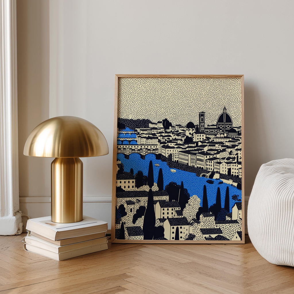 Florence Italy Wall Art Print, Pop Art Modern Poster Travel gif