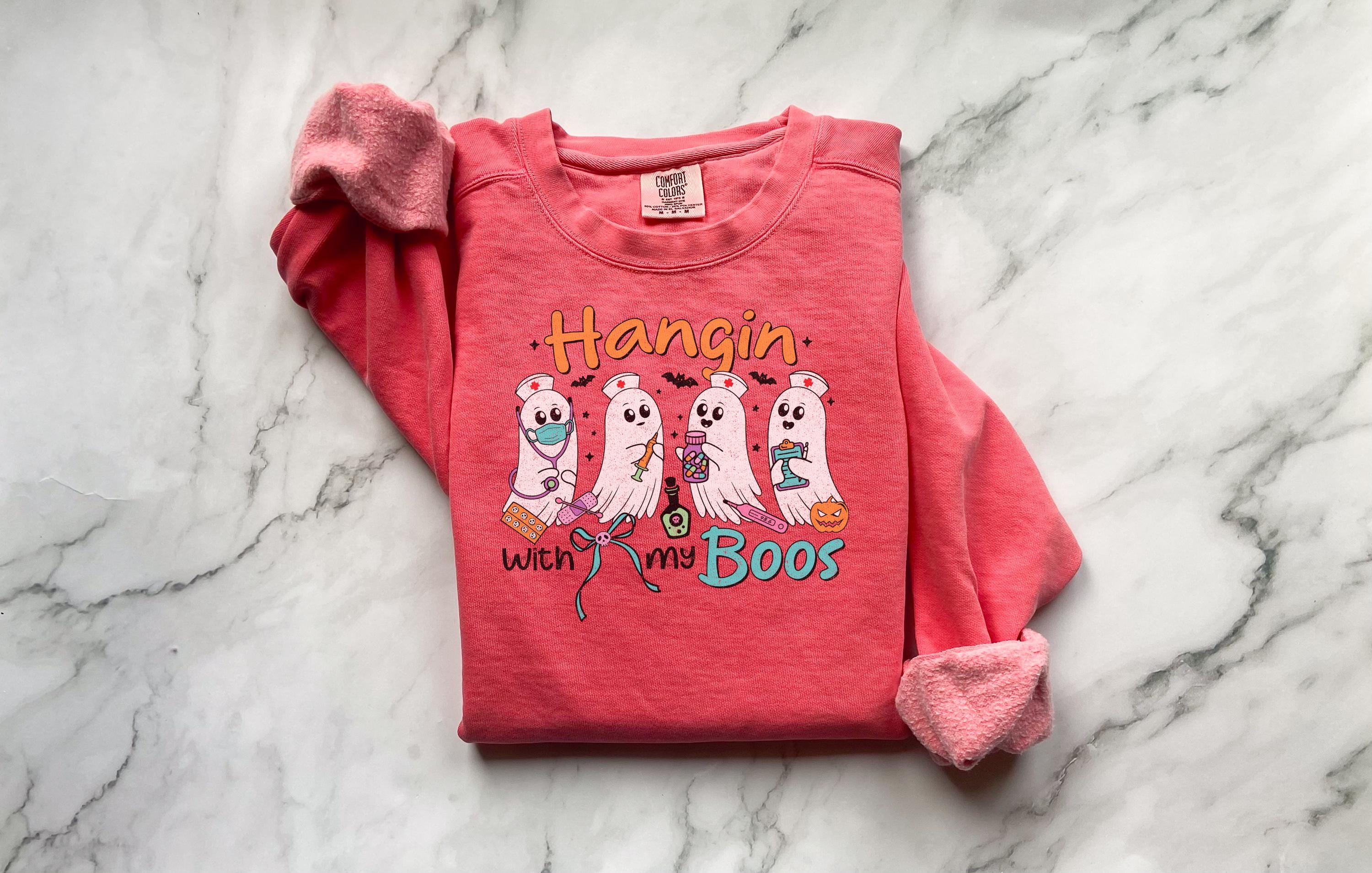 Hangin with my Boos Nurse Halloween Shirt, Sweatshirt GIft idea for Nurse RN Health care workers