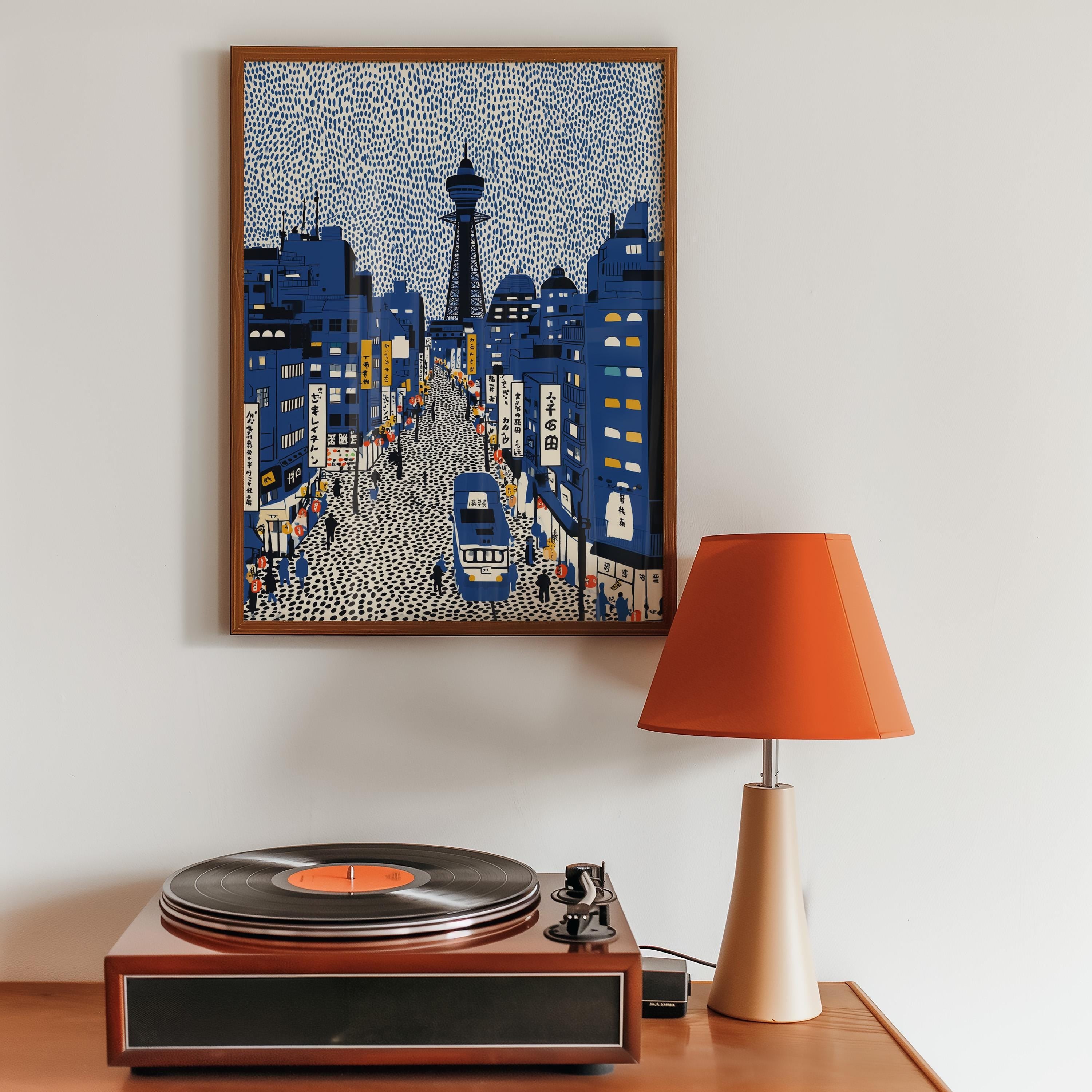 Osaka Japan Wall Art Print, Pop Art Modern Poster Japanese Travel Gift Canvas