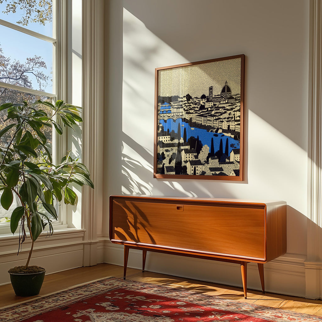 Florence Italy Wall Art Print, Pop Art Modern Poster Travel gif