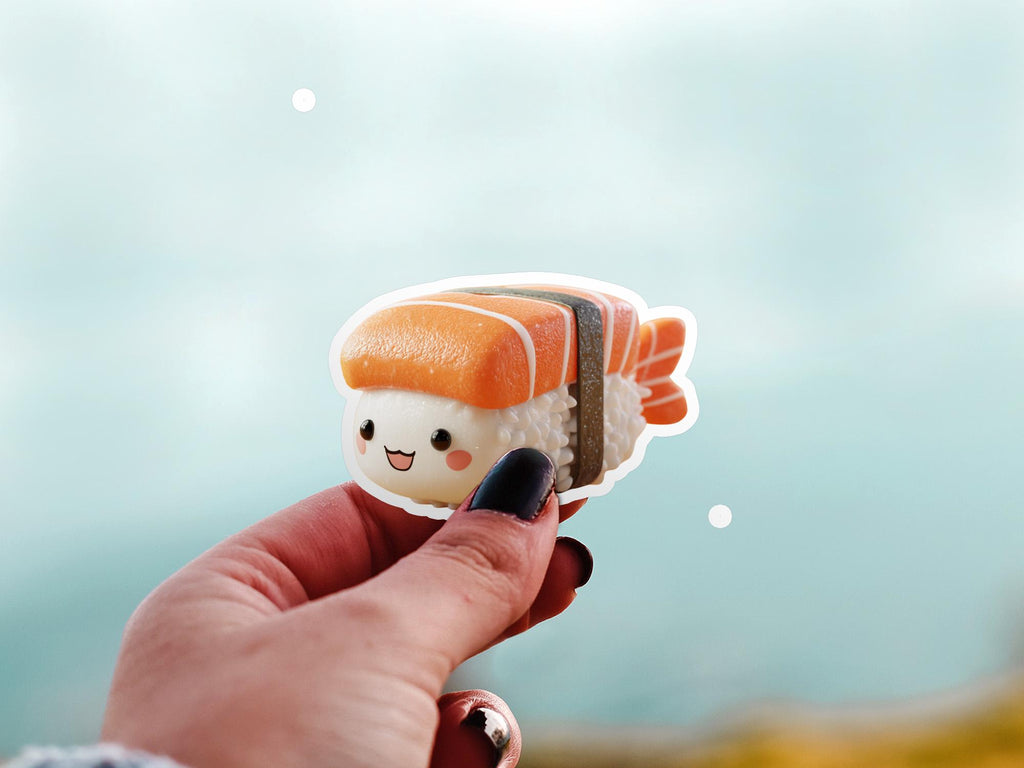 Sushi Nigiri Sticker: Waterproof Vinyl Decal for Laptop & Tumbler