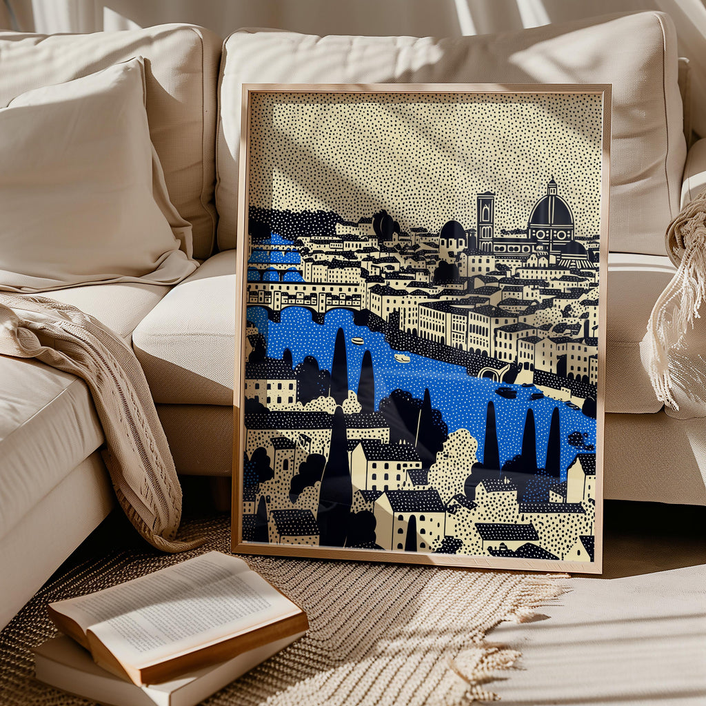 Florence Italy Wall Art Print, Pop Art Modern Poster Travel gif