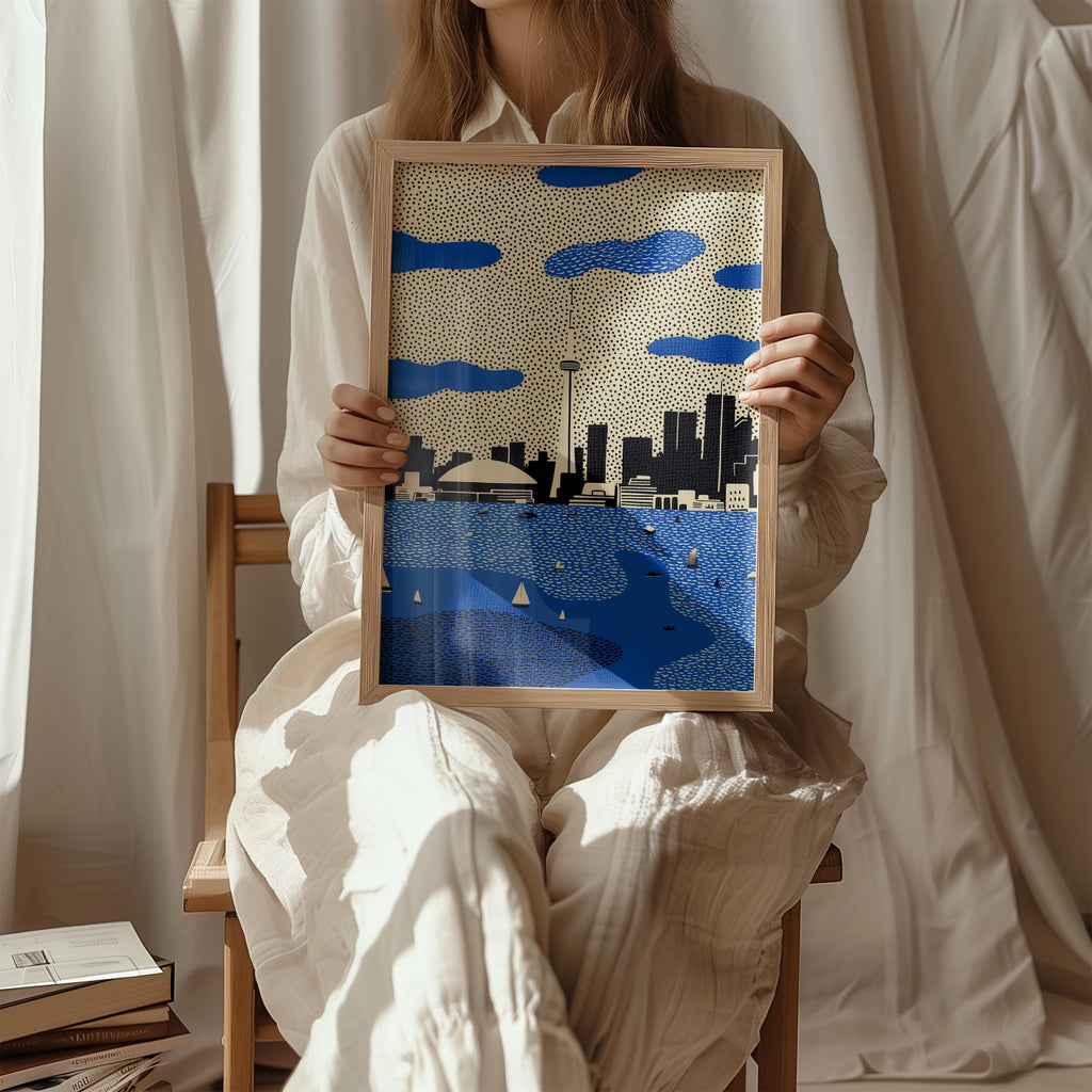 Toronto Canada Wall Art Print, Pop Art Modern Poster Japanese Travel Gift Canvas