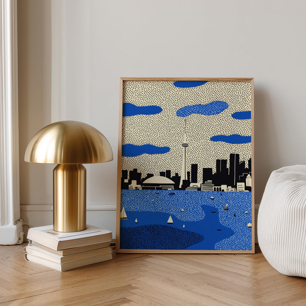 Toronto Canada Wall Art Print, Pop Art Modern Poster Japanese Travel Gift Canvas