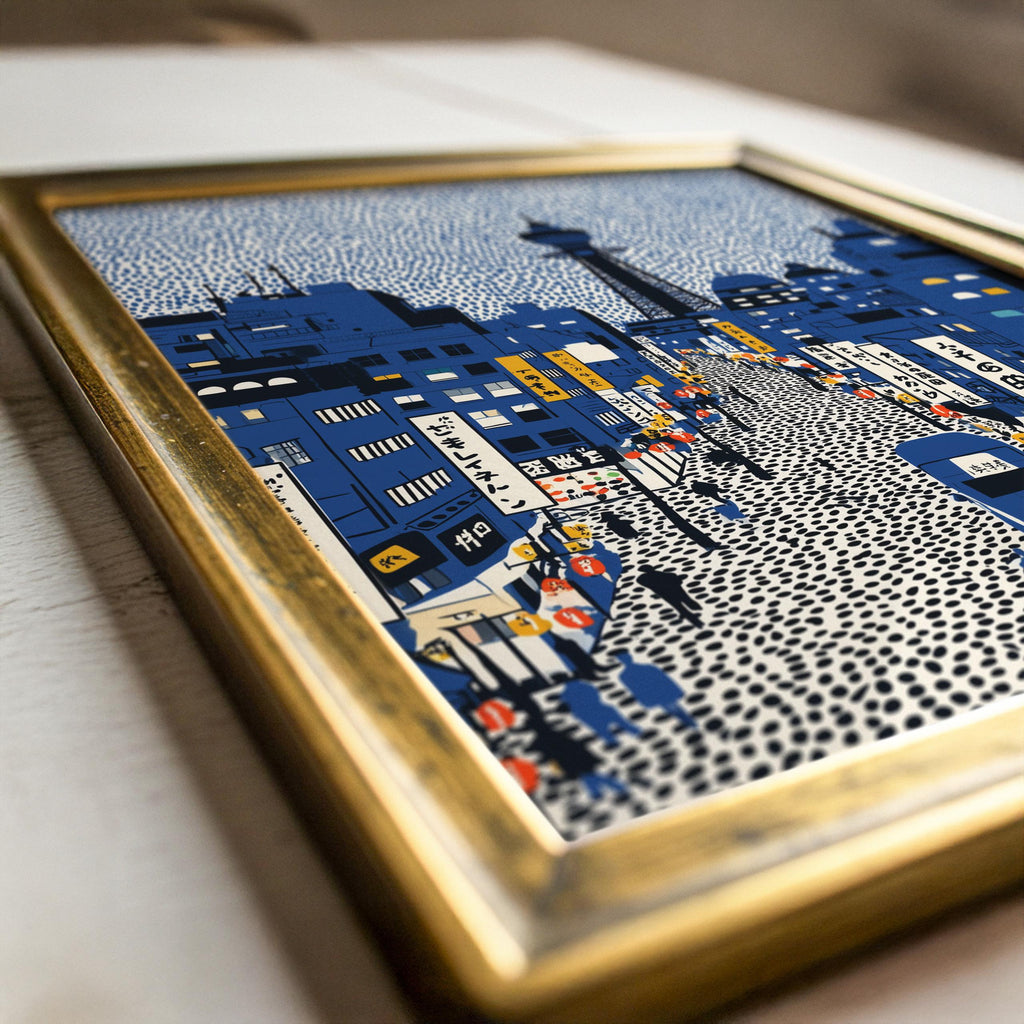 Osaka Japan Wall Art Print, Pop Art Modern Poster Japanese Travel Gift Canvas