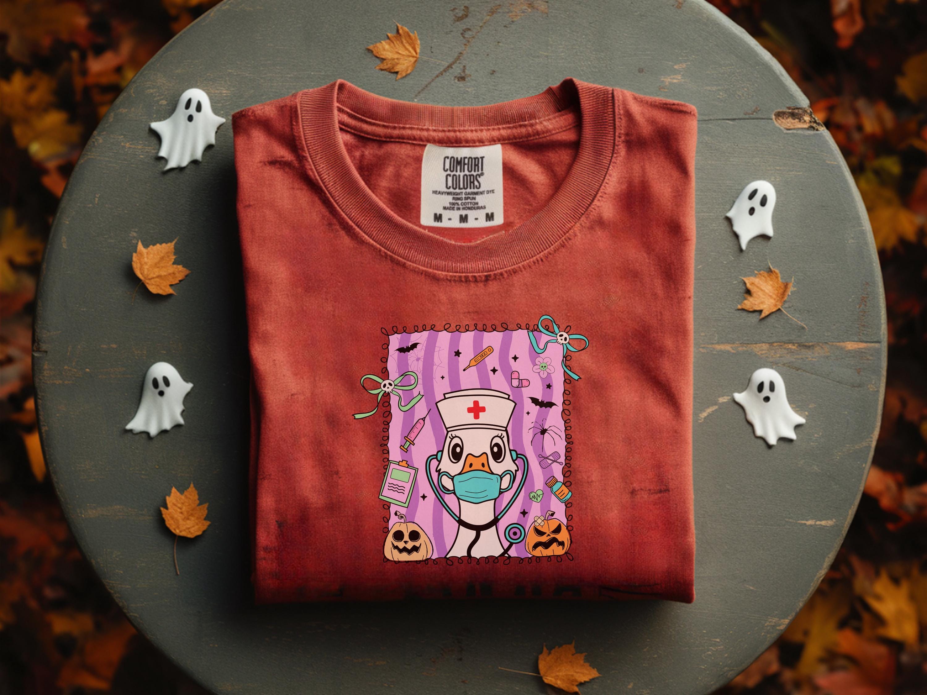 Silly Goose Nurse Halloween Shirt, Halloween Sweatshift gift for Nurse & Healthcare Crew, Spooky Season top