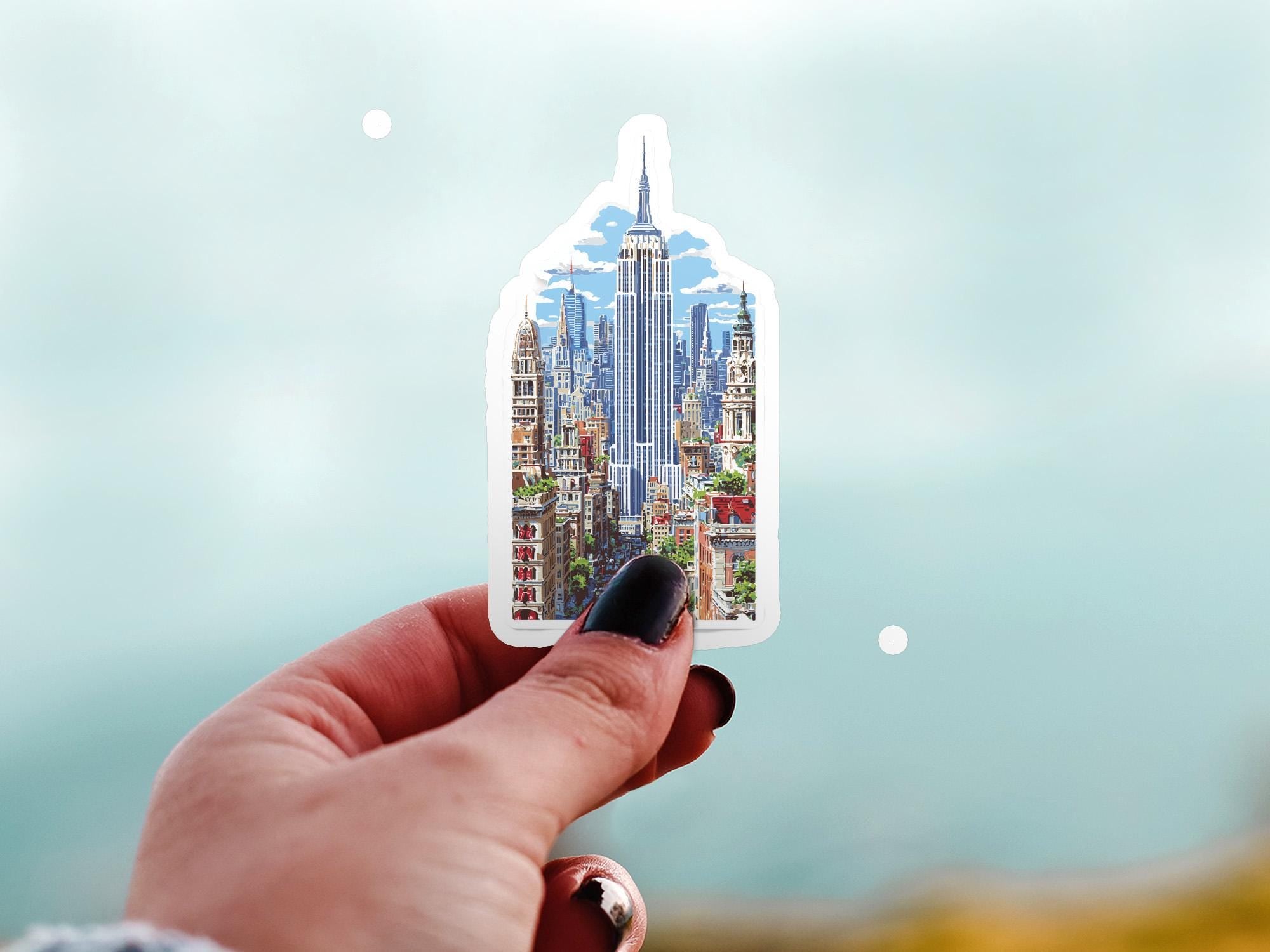 New York City Sticker: Empire State Building, Waterproof Vinyl Decal