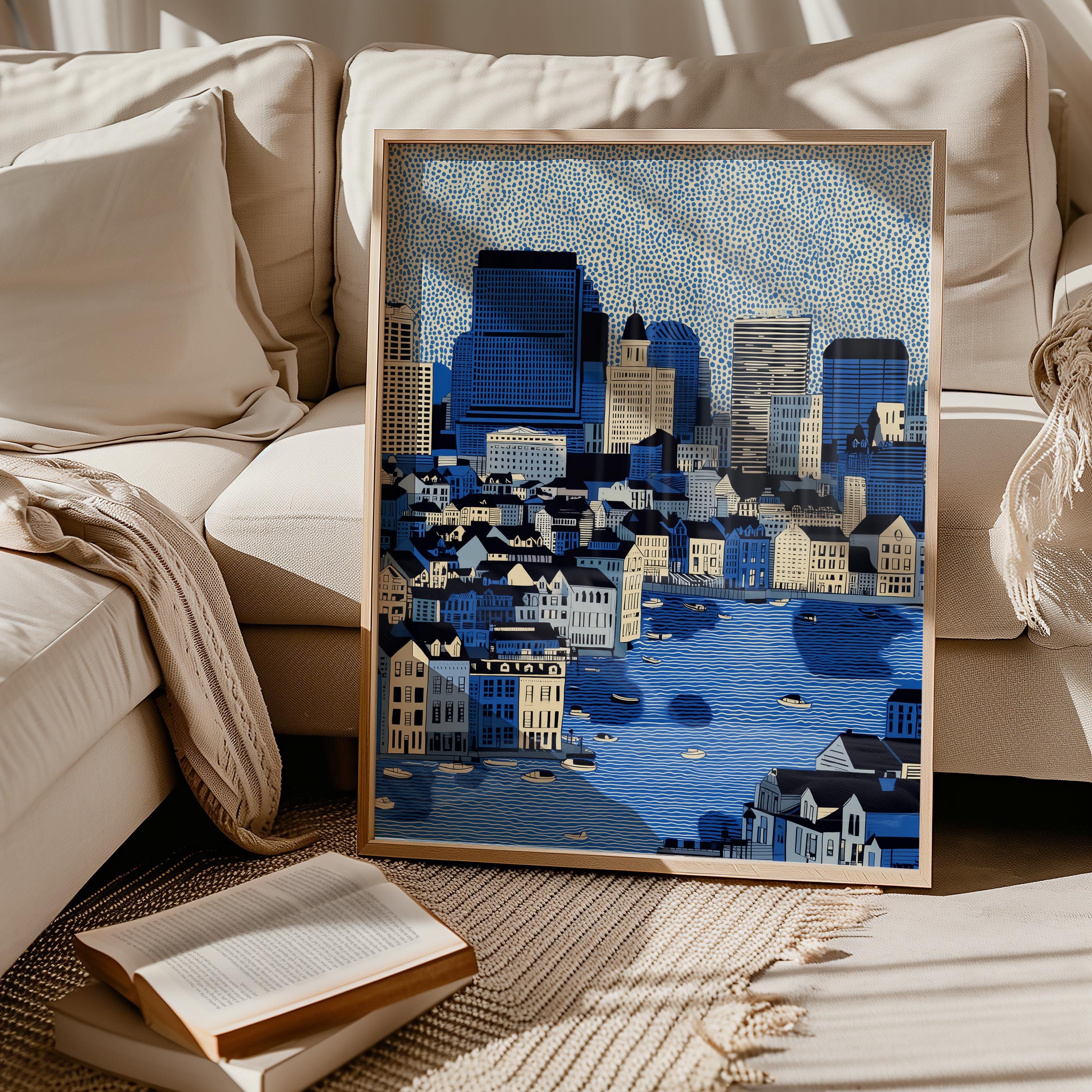 Baltimore Maryland Print, Pop Art Modern Wall Art Poster Travel gift