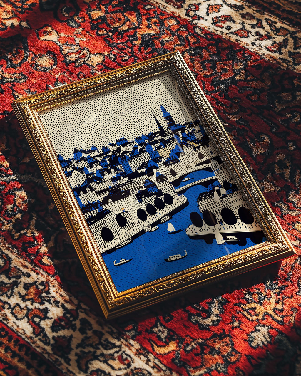 Copenhagen Denmark Wall Art Print, Pop Art Modern Poster Travel Gift Canvas