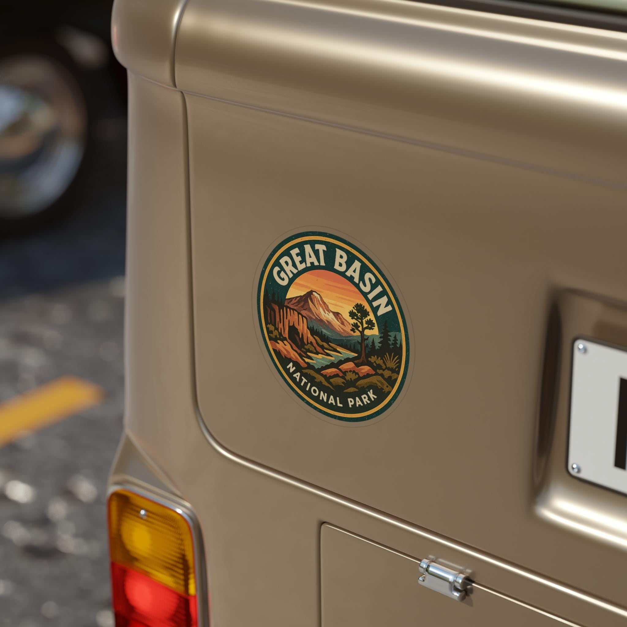Great Basin National Park Car Sticker, Retro Vinyl Decal Bumper Sticker, Vintage Waterproof Camping