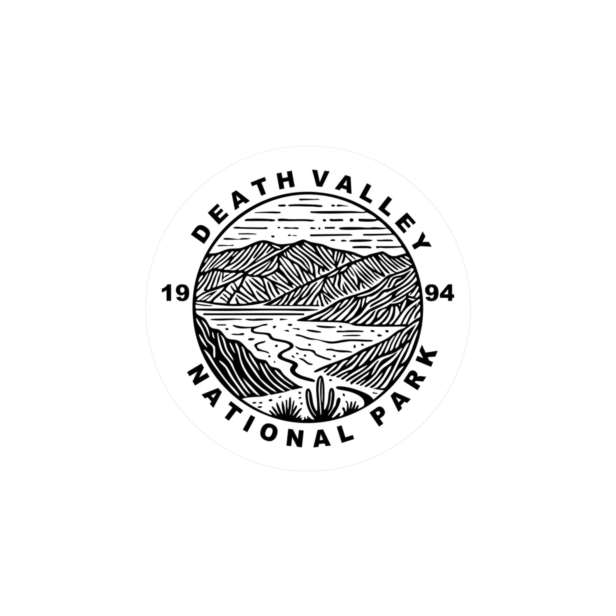 Death Valley National Park Sticker, Kiss-Cut Vinyl, Waterproof USA Decal Badge Collection