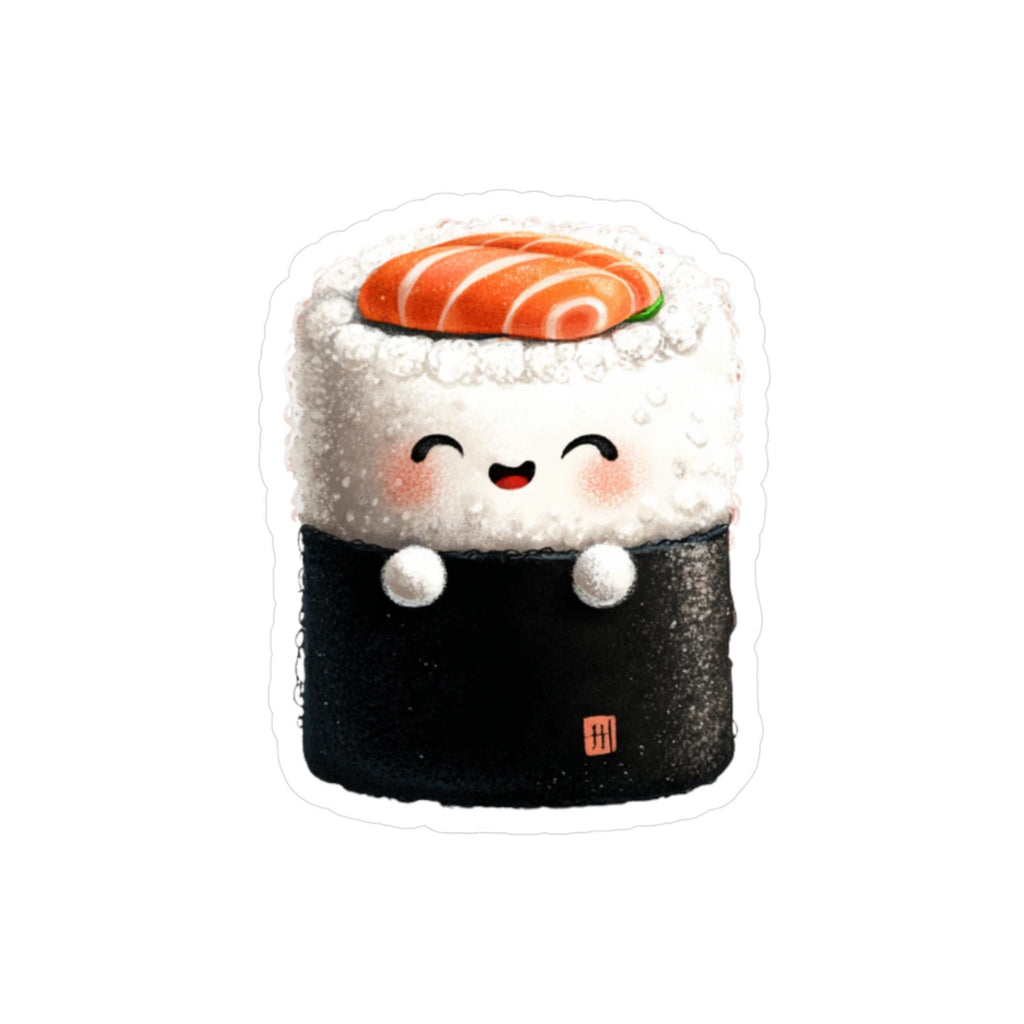 Kawaii Sushi Maki Sticker: Waterproof Vinyl Decal for Laptop & Tumbler