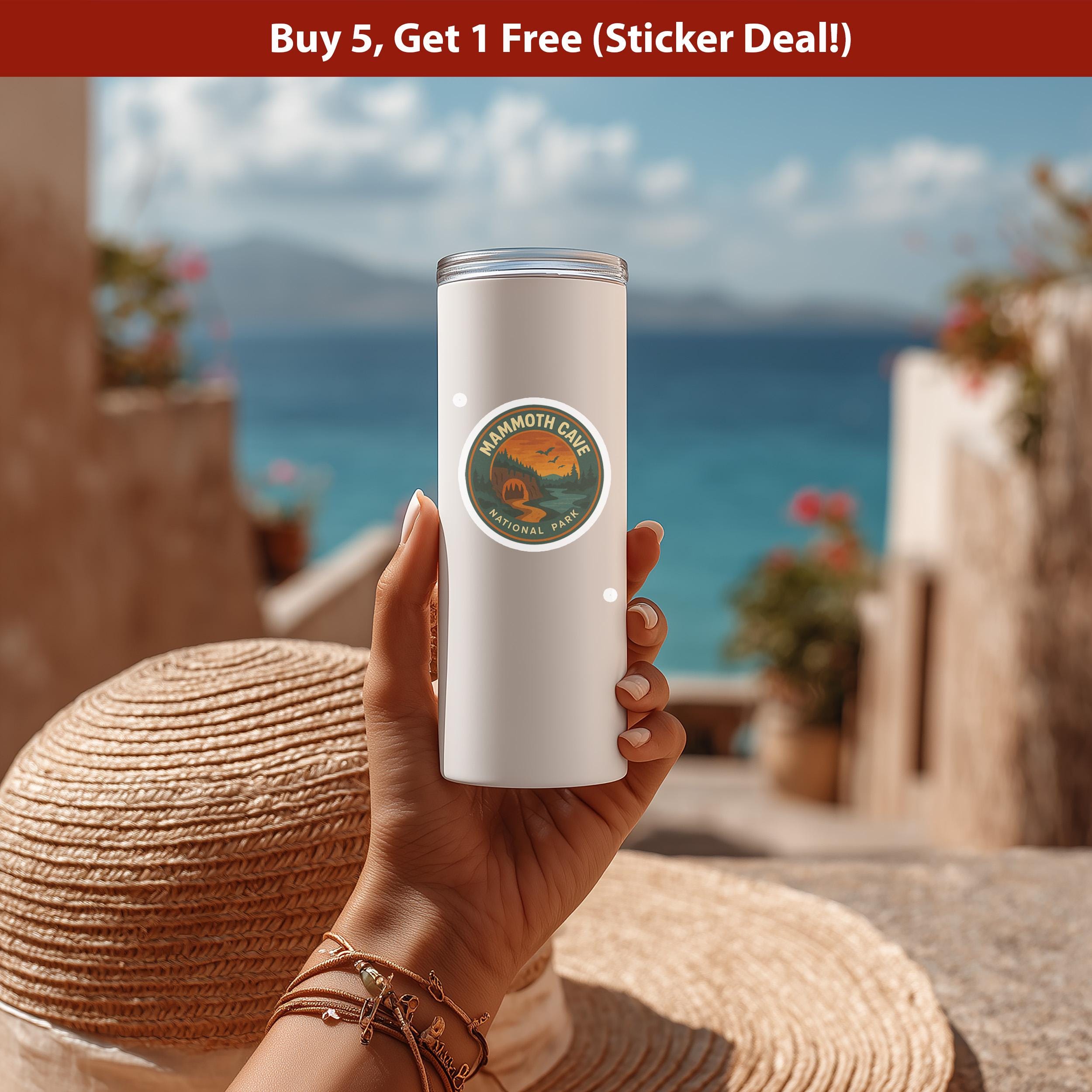 Mammoth Cave National Park Sticker, Retro Vinyl Waterproof Decal, Vintage USA Travel Collection