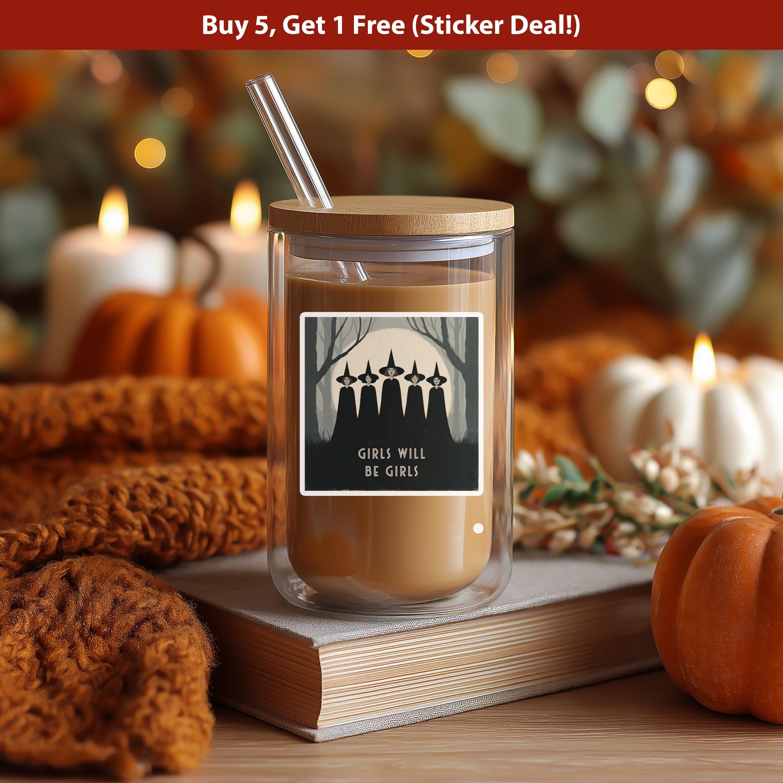 Girls Will Be Girls Sticker, Witchcraft Dark Academia Coven Vinyl Decal