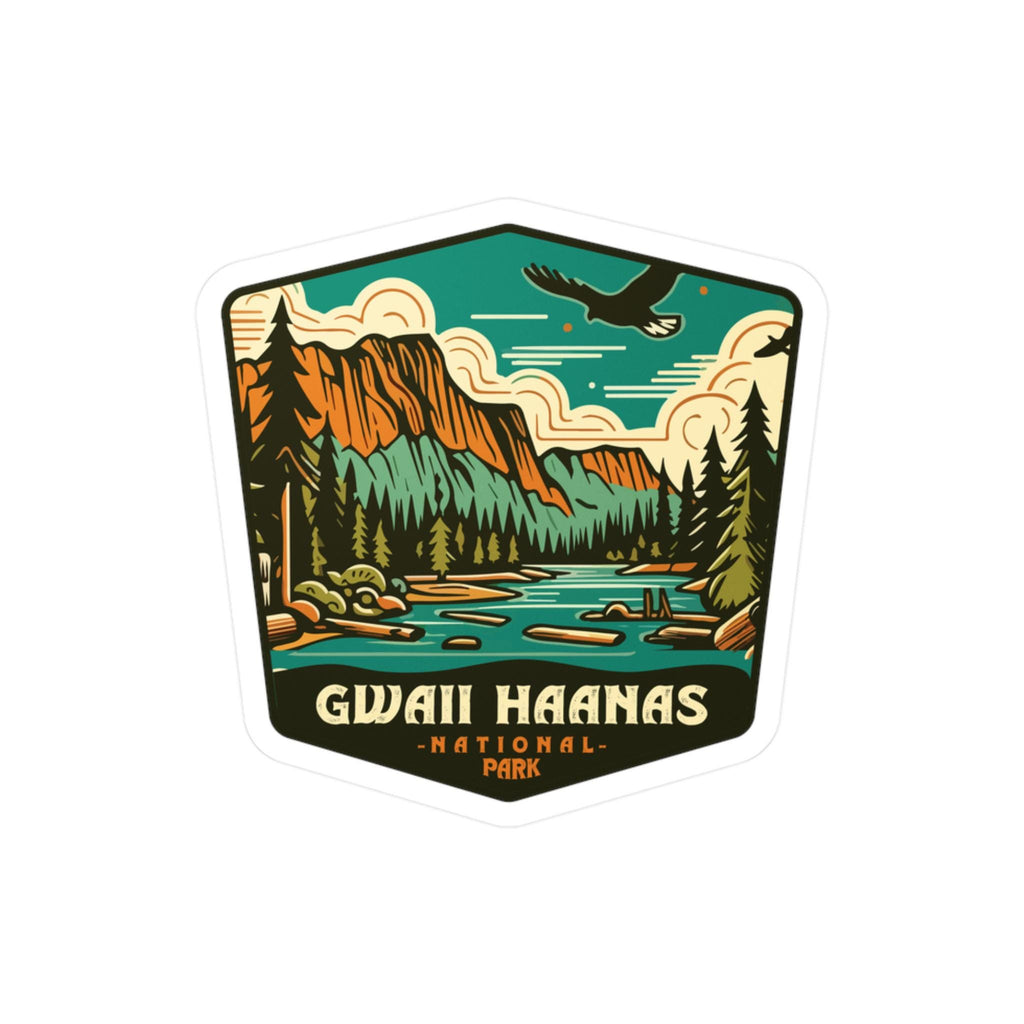 Gwaii Haanas National Park Sticker, Vinyl Canada British Columbia, Retro Water Bottle Decal Hiking