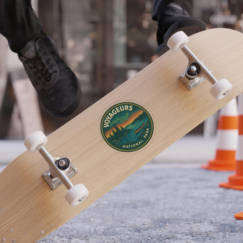 Voyageurs National Park Car Sticker, Retro Vinyl Decal Bumper Sticker, Vintage Waterproof Camping