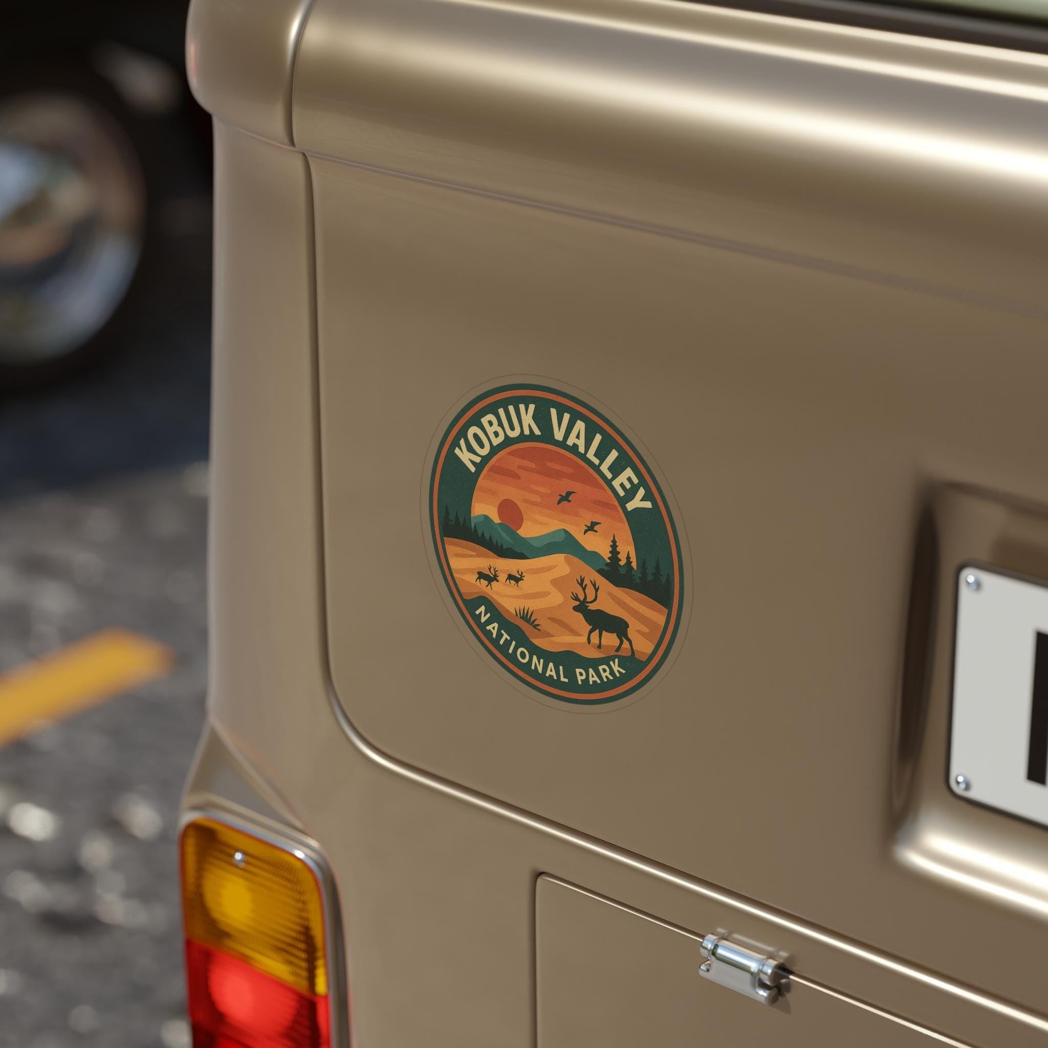 Kobuk Valley National Park Car Sticker, Retro Vinyl Decal Bumper Sticker, Vintage Waterproof Camping