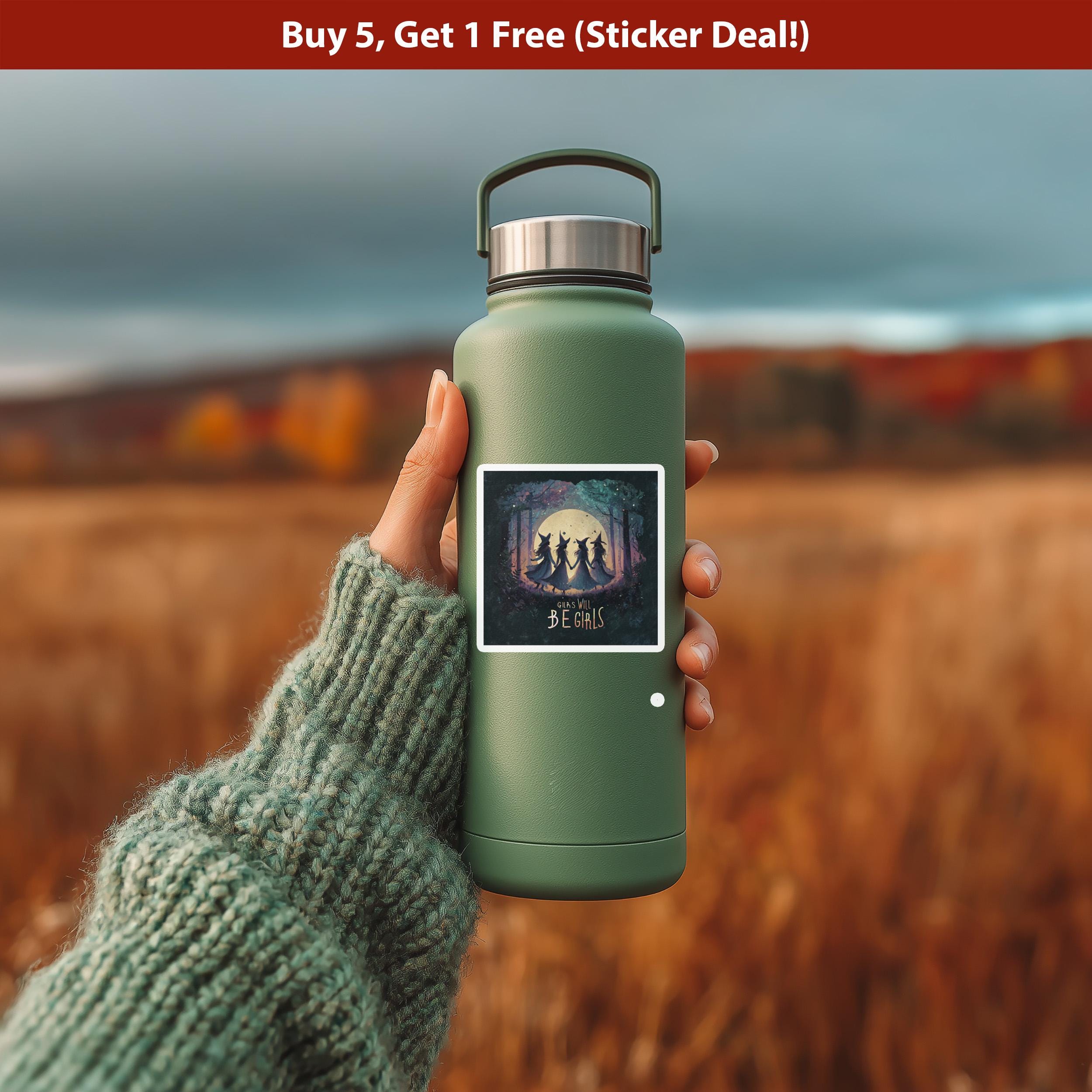 Girls Will be Girls Coven Sticker, Aurora Witch Vinyl Decal, waterproof Feminist kindle