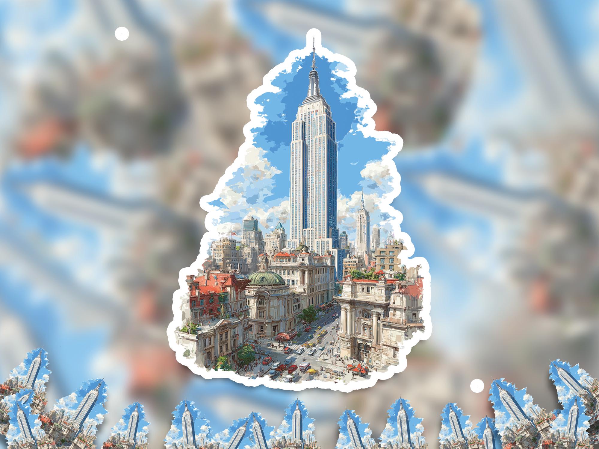 Empire State Building Sticker: New York City Vinyl Decal