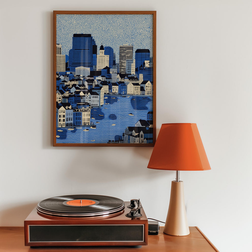 Baltimore Maryland Print, Pop Art Modern Wall Art Poster Travel gift