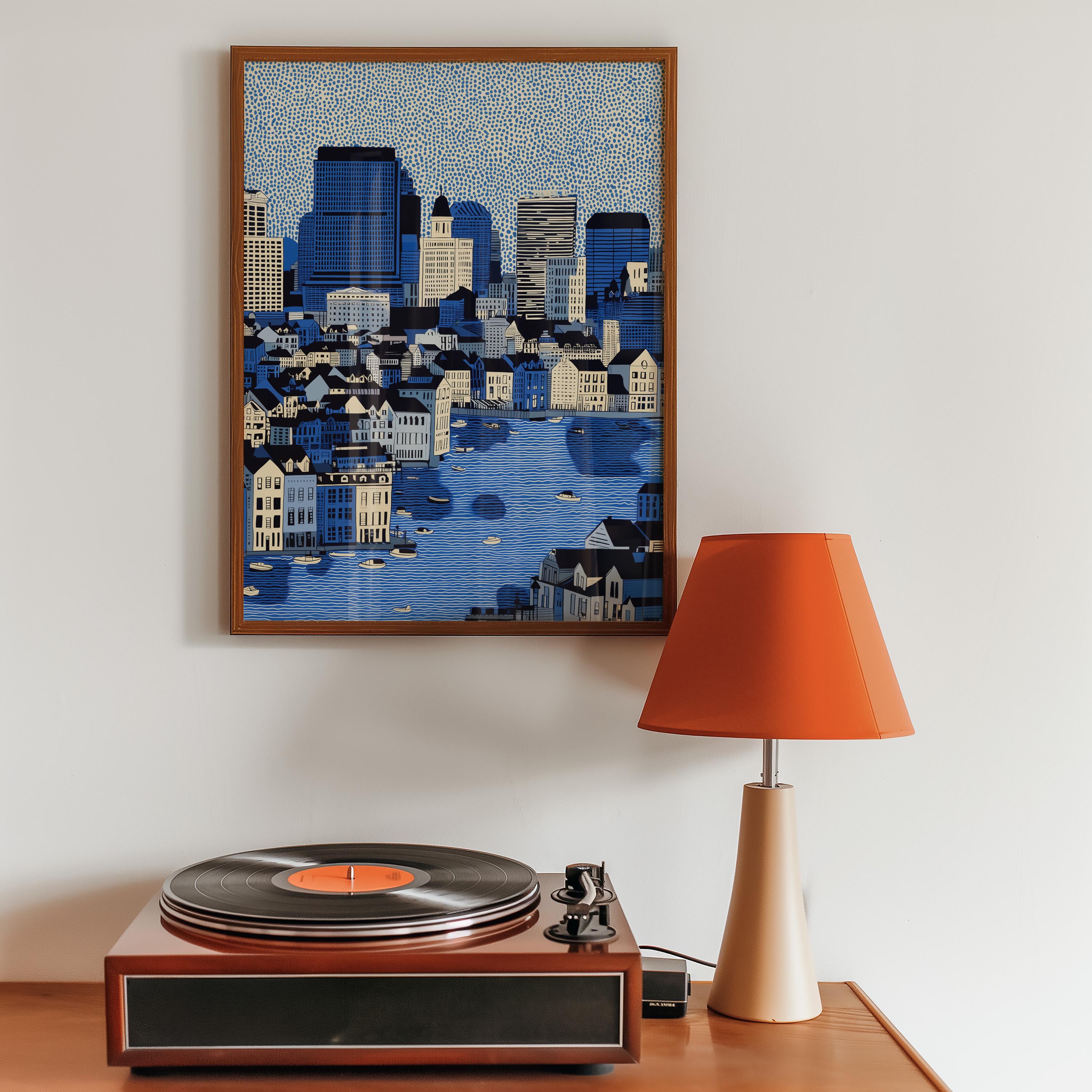 Baltimore Maryland Print, Pop Art Modern Wall Art Poster Travel gift