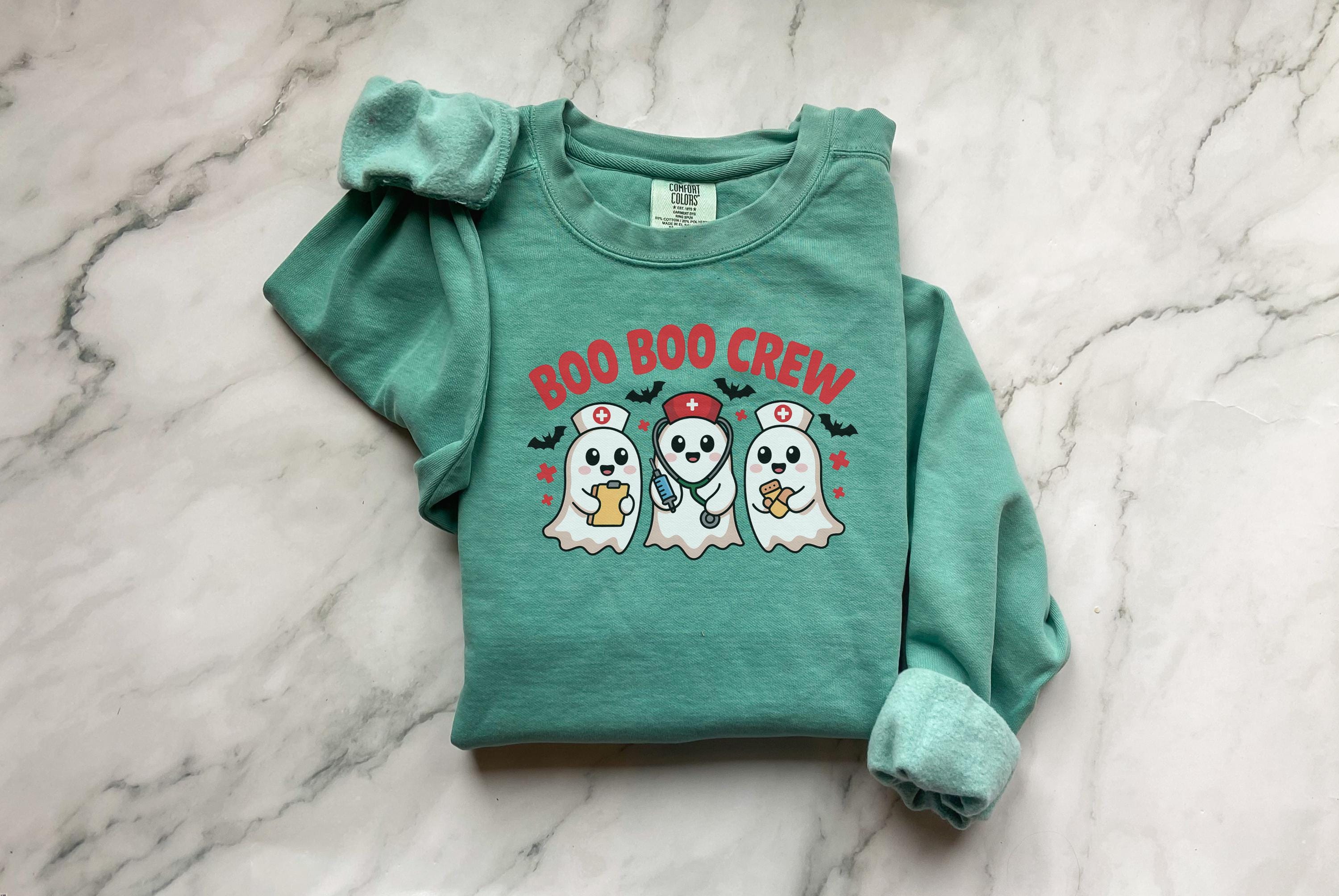 Boo Boo Crew Nurse Halloween Sweatshirt: Spooky Season Medical Shirt