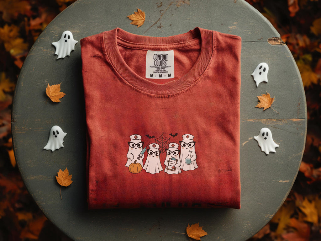 Ghost Nurses Halloween Shirt, Halloween Sweatshirt, Funny Boo Boo Crew Nurse Top, Spooky Night Shift RN Gift for Nurse