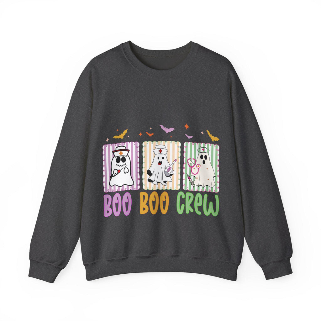 Boo Boo Crew Nurse Halloween Sweatshirt, Halloween Gift for Nurse Sweater, Nurse Spooky health care worker RN, Nurse Halloween Boo Boo Crew